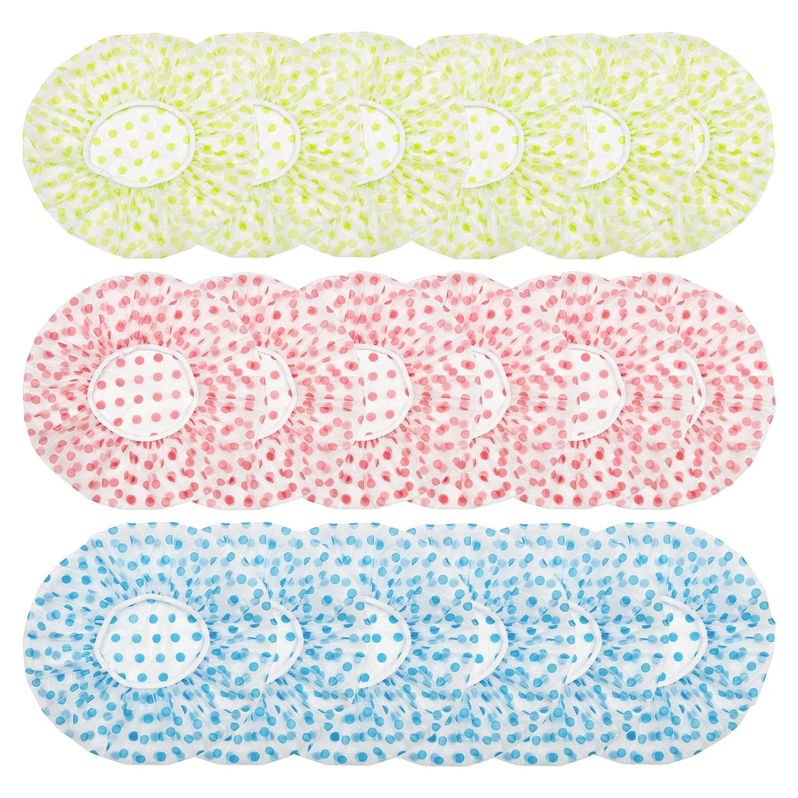 18 Gorras de Ducha Reutilizables ZGQHZR Impermeables 28cm