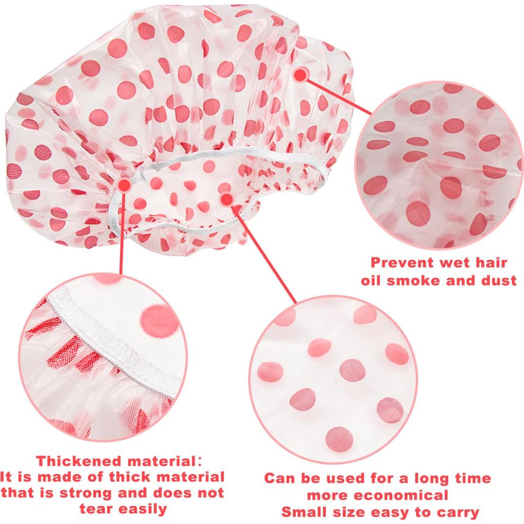 18 Gorras de Ducha Reutilizables ZGQHZR Impermeables 28cm
