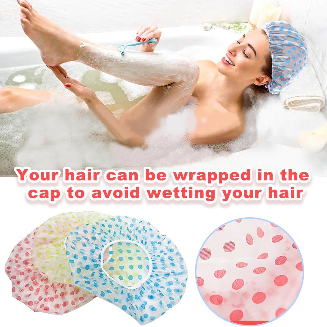 18 Gorras de Ducha Reutilizables ZGQHZR Impermeables 28cm