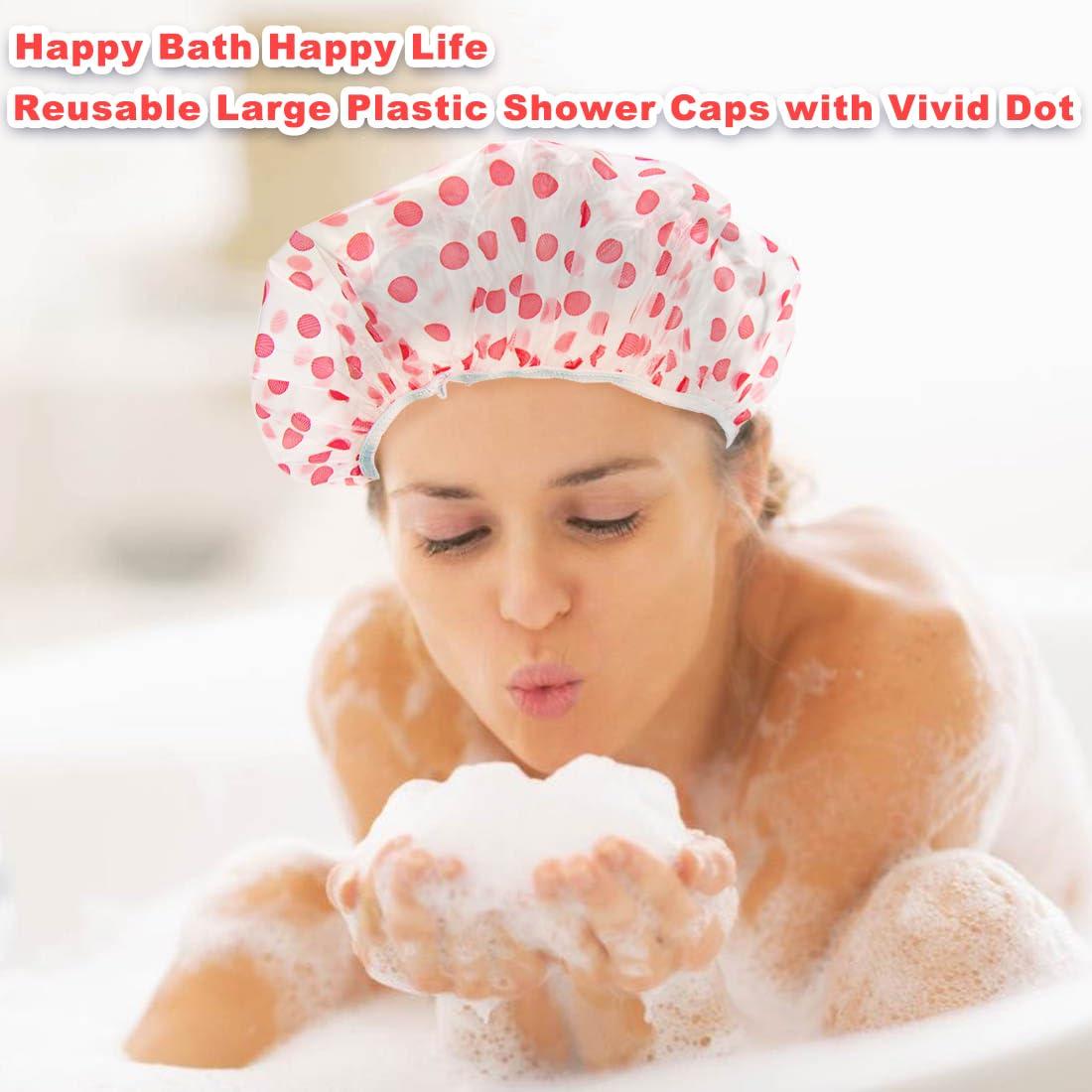 18 Gorras de Ducha Reutilizables ZGQHZR Impermeables 28cm