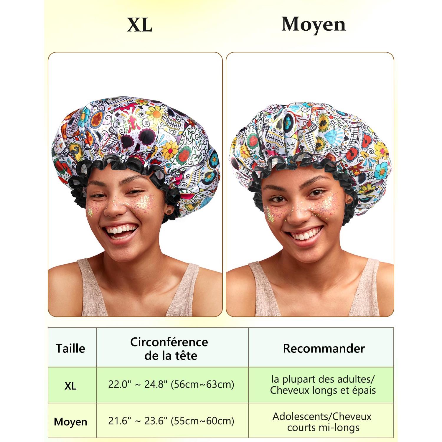 Gorro de Ducha Reutilizable Mikimini Doble Capa Mediano