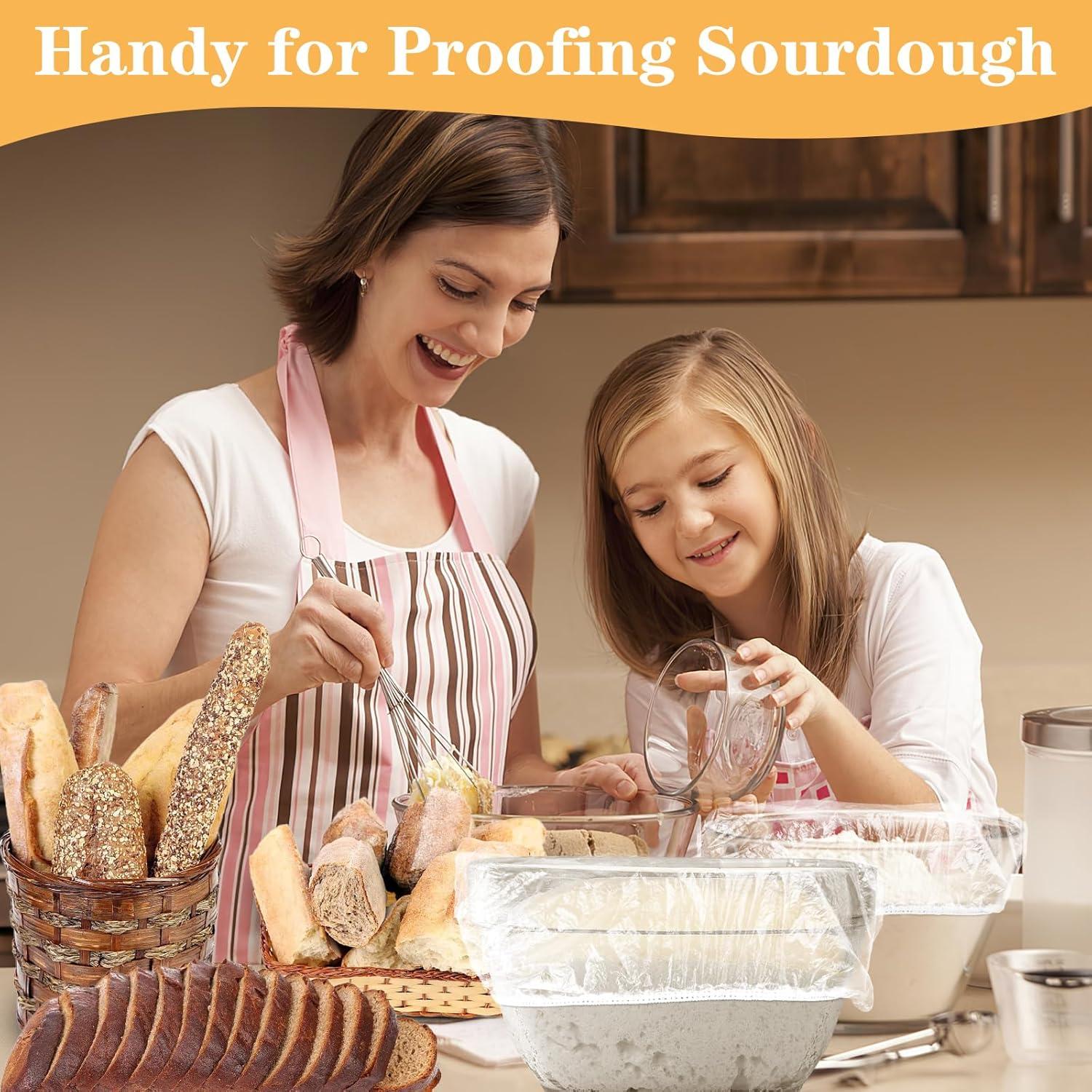 200 Cubiertas de Tazón de Plástico Reutilizables Reastar 28 cm