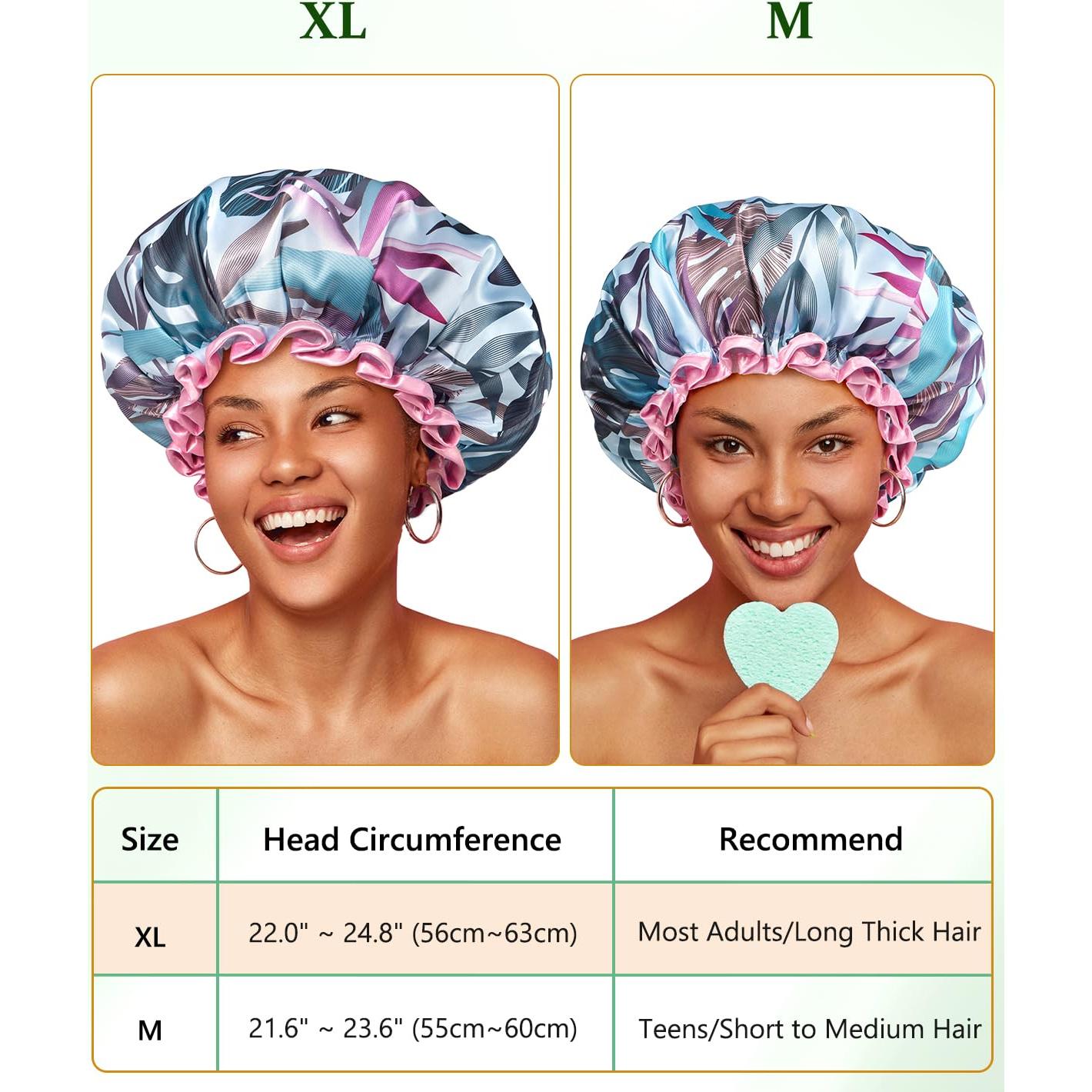 Gorro de Ducha Grande Mikimini Tropical Reutilizable Impermeable