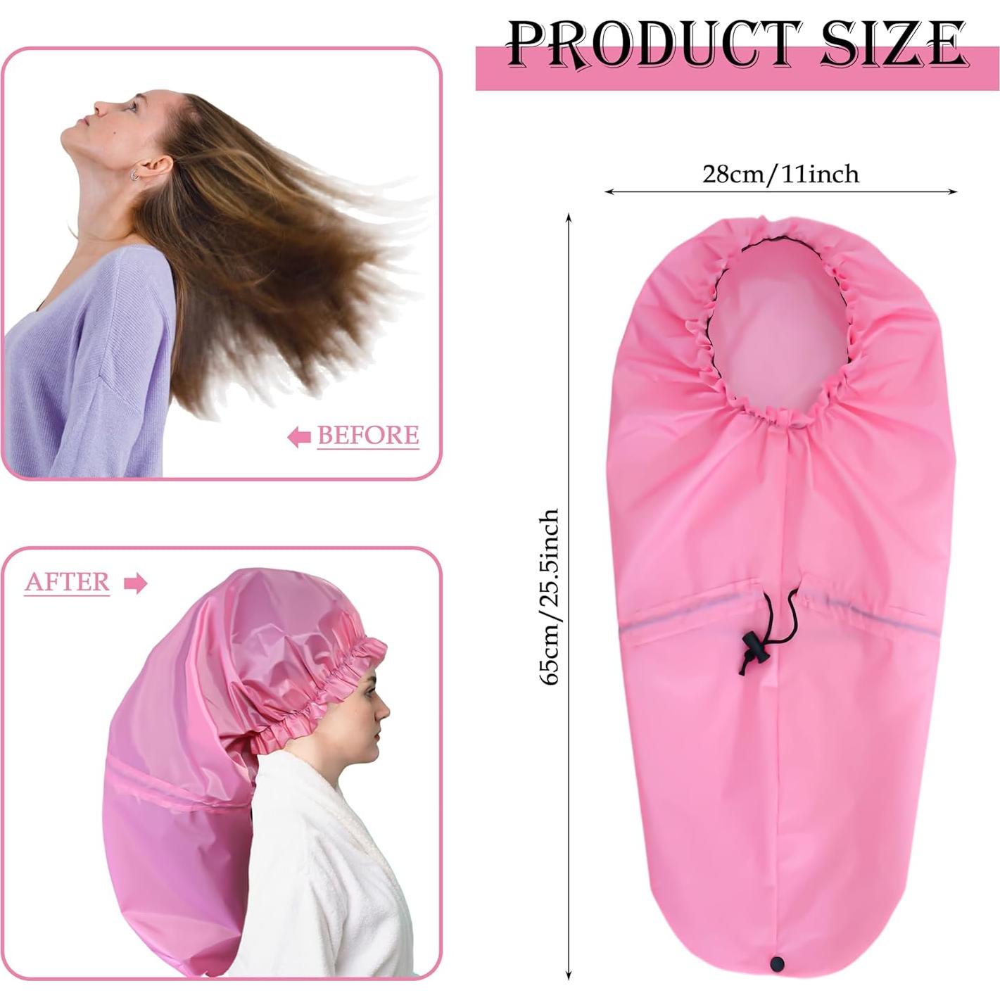 Gorros de Ducha Grandes para Mujeres - 2 PCS Impermeables