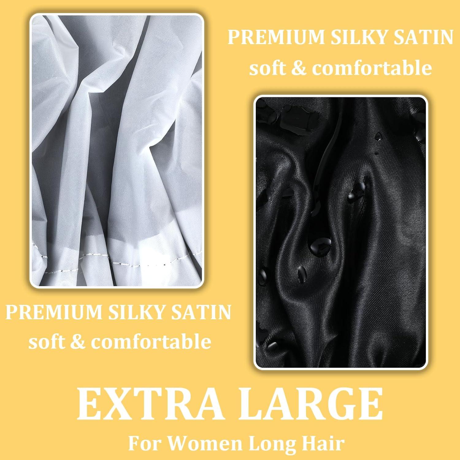 Gorro de Ducha Impermeable Reutilizable Ymapinc Negro 30 cm