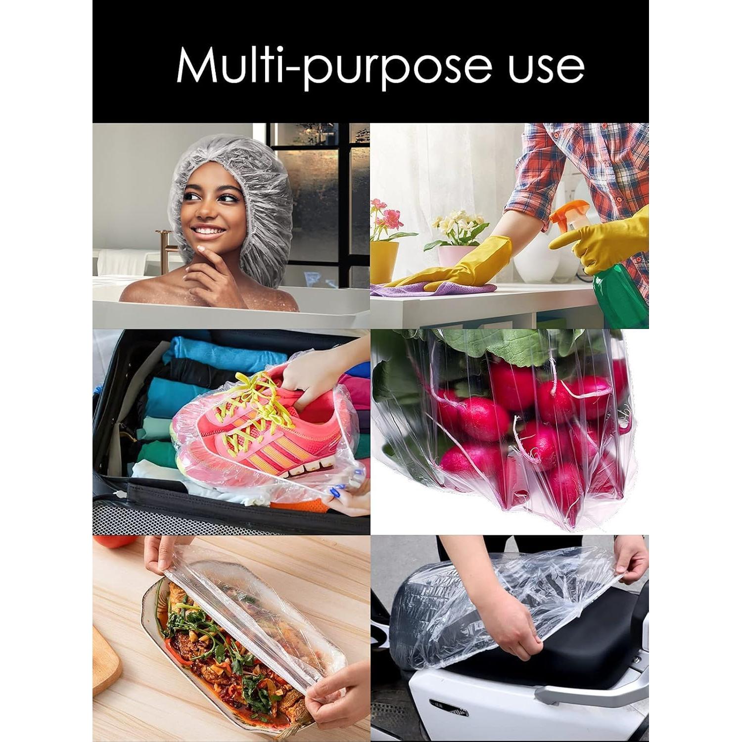 100 Gorras de Ducha Desechables Extra Grandes AYWVRBST