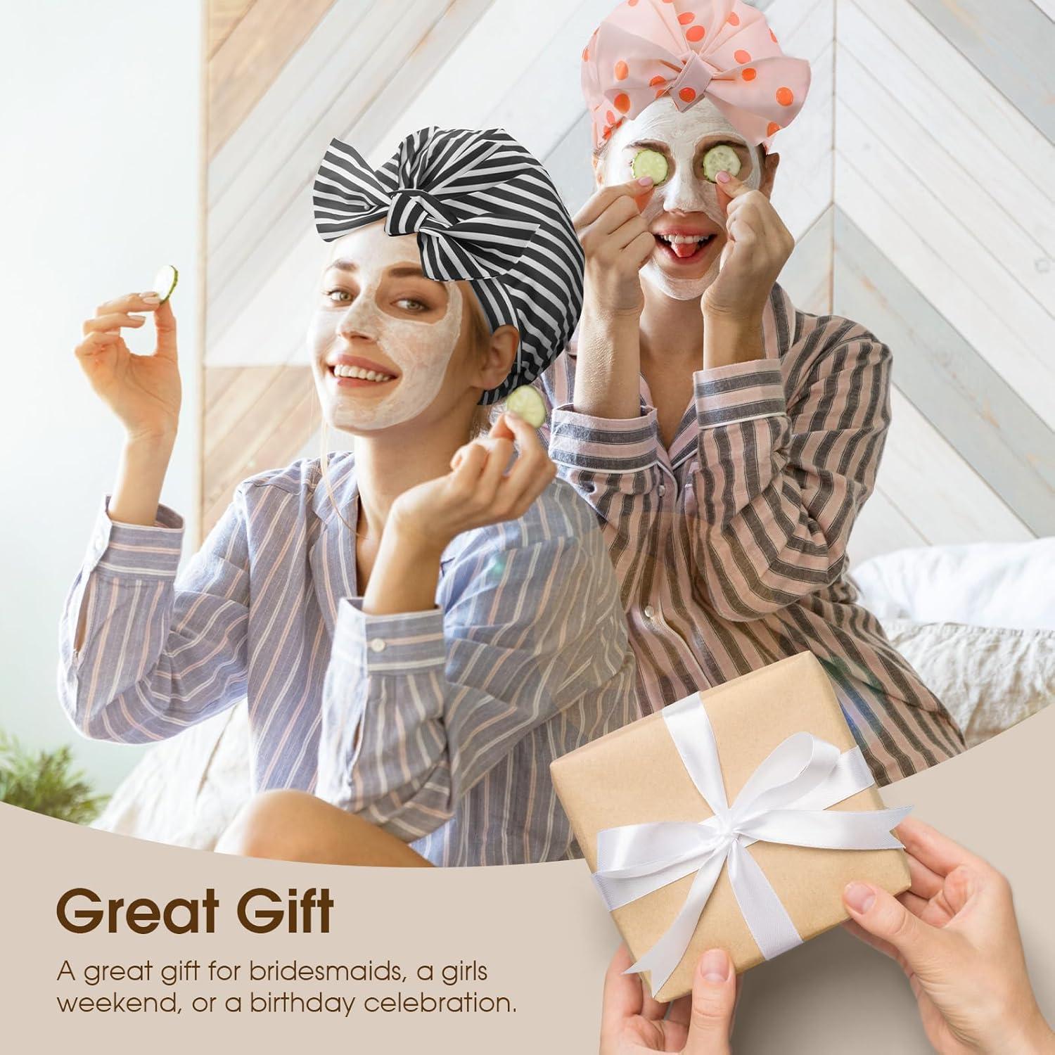 Gorro de Ducha Impermeable Geyrut Rosa Ajustable Reutilizable