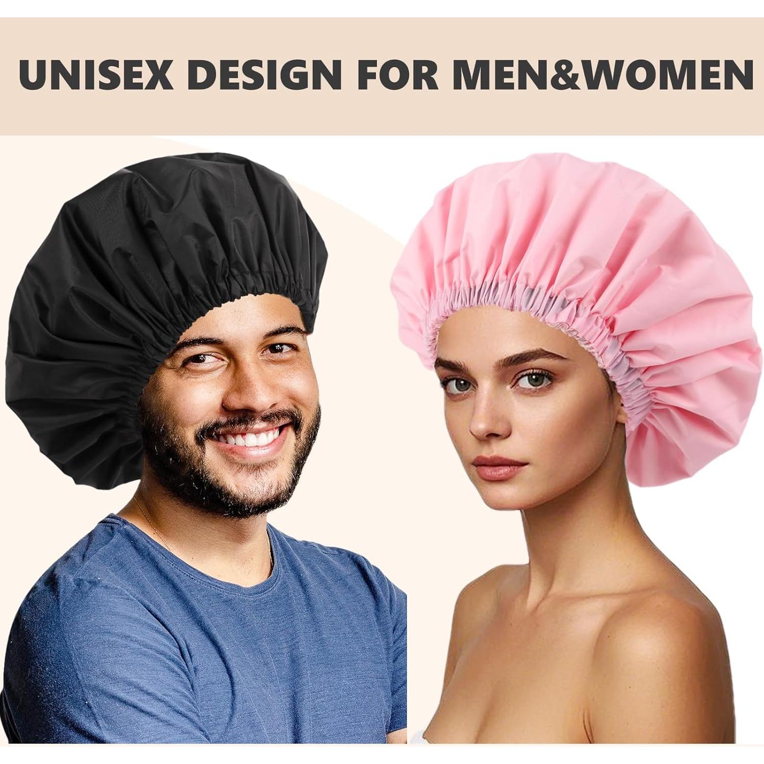 Gorro de Ducha Impermeable Reutilizable Himoswis Grande Negro