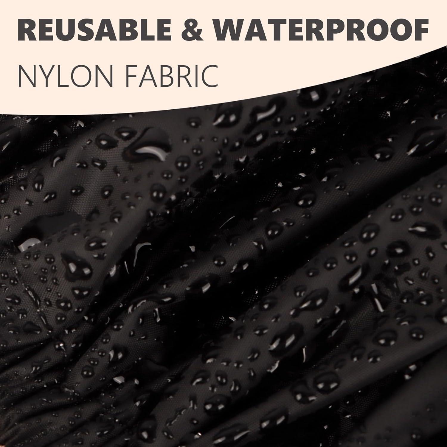 Gorro de Ducha Impermeable Reutilizable Himoswis Grande Negro