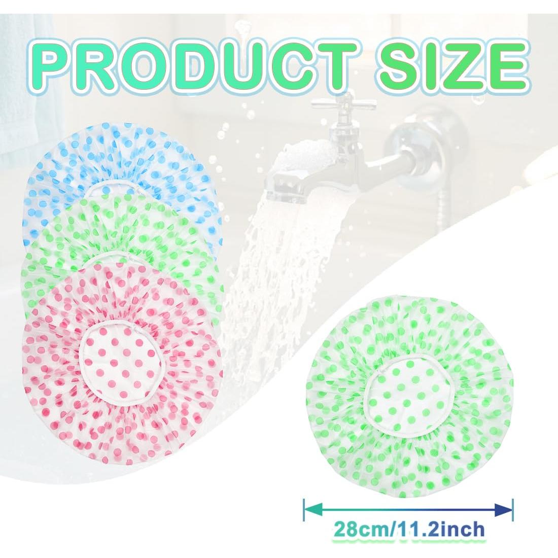 Paquete de 18 Gorras de Ducha Reutilizables FZWONVUC