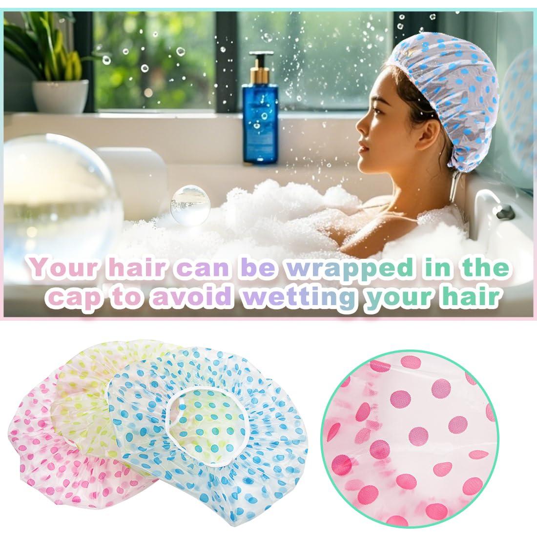 Paquete de 18 Gorras de Ducha Reutilizables FZWONVUC