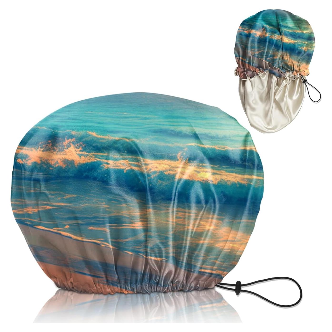 Gorro de Ducha de Seda Ajustable Impermeable Cabreche