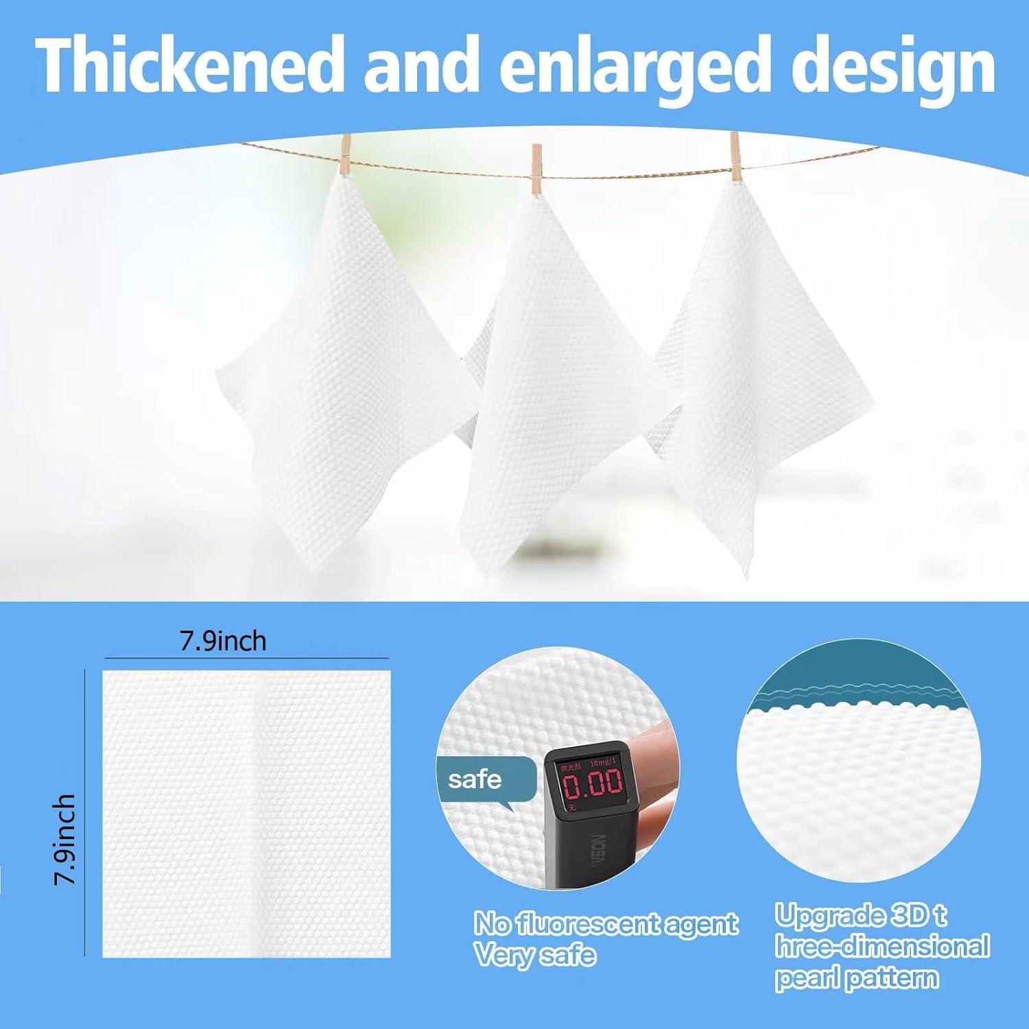 Toallas Desechables de Algodón BanYakong - 100 Unidades Multiusos