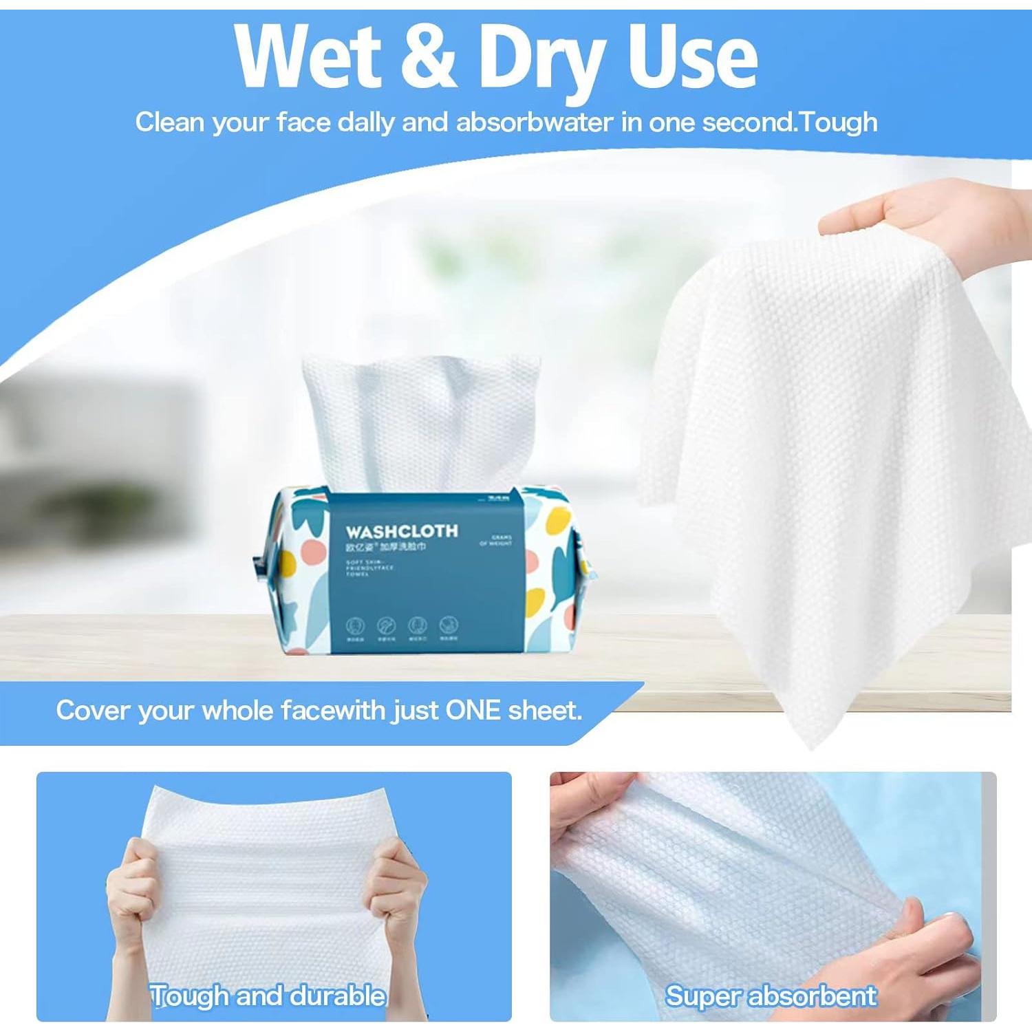 Toallas Desechables de Algodón BanYakong - 100 Unidades Multiusos