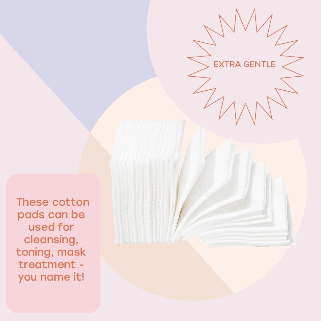 Discos de Algodón Facial Conejo Blanco - 200 Unidades - 100% Algodón Puro, Extra Suaves y Sin Pelusa