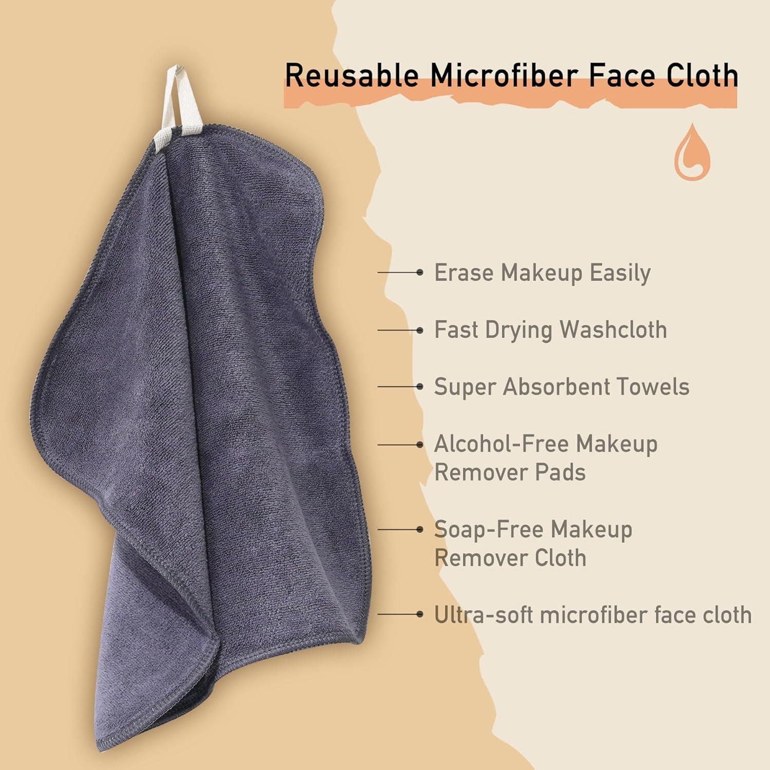 Paños Desmaquillantes Reutilizables Natwag 30x30 cm Grises