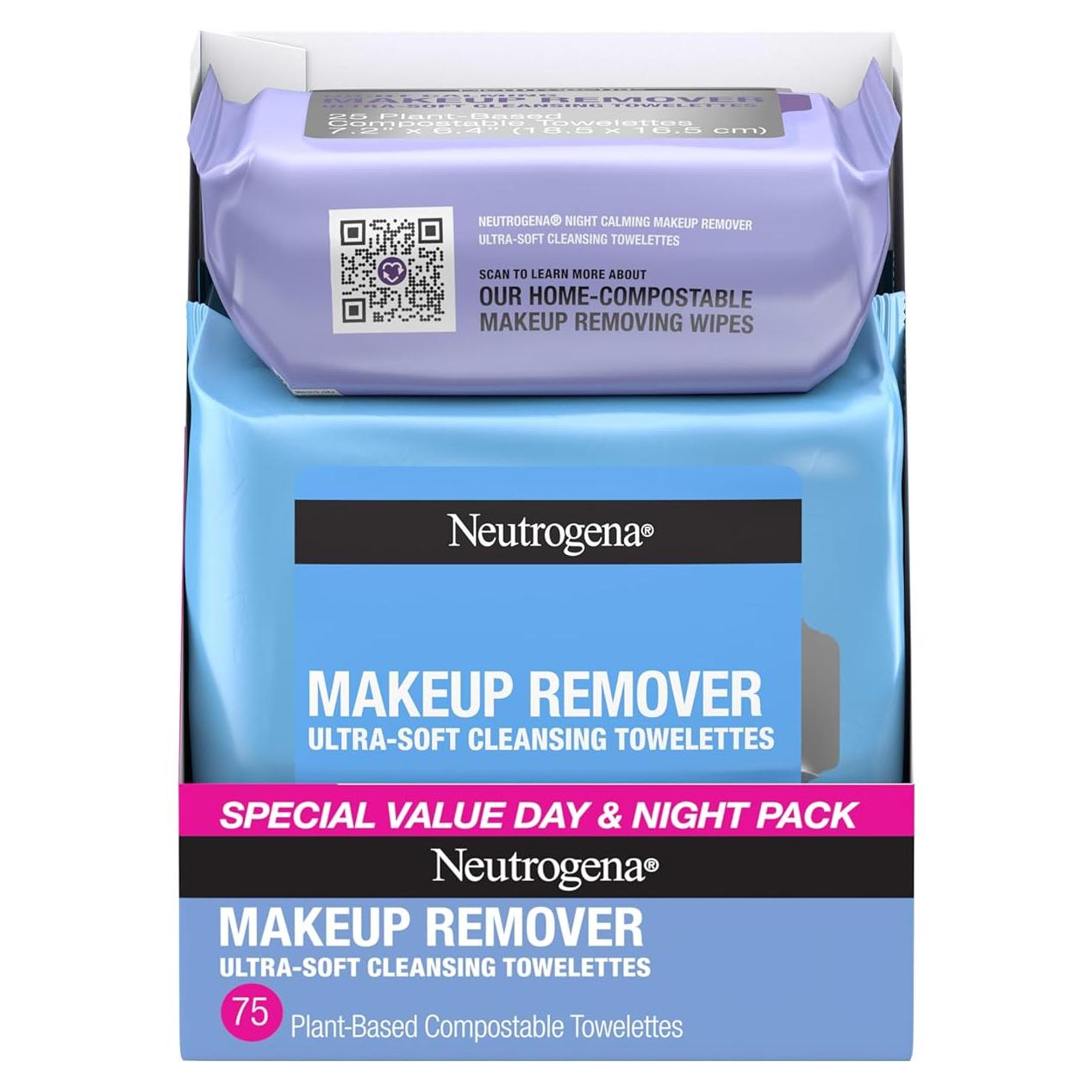 Toallitas Faciales Limpiadoras Neutrogena - 3 Paquetes de 25