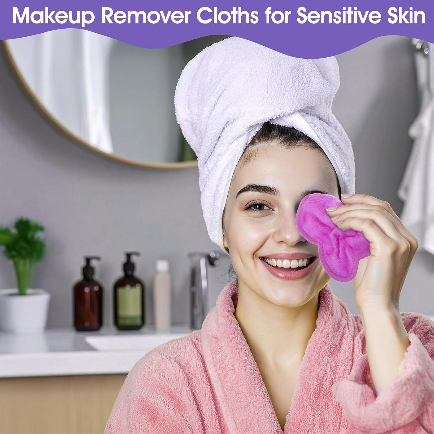 Paquete de 15 Toallitas Desmaquillantes Reutilizables TIESOME 16.5x15.5cm