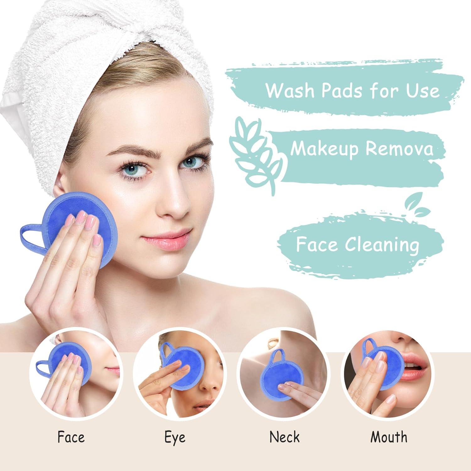 Discos Desmaquillantes Reutilizables Nugilla - 18 Paquetes Microfibra