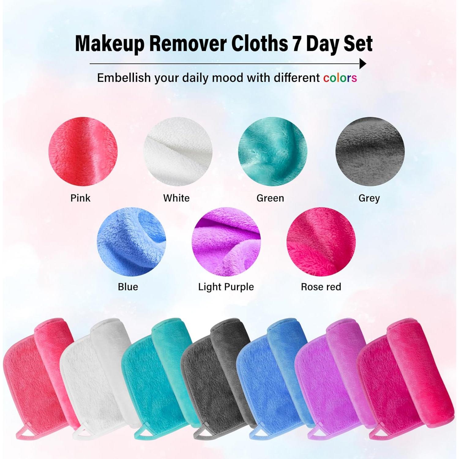 Paño Desmaquillante Reutilizable Natwag - 7 Toallas 19.8x35.6cm