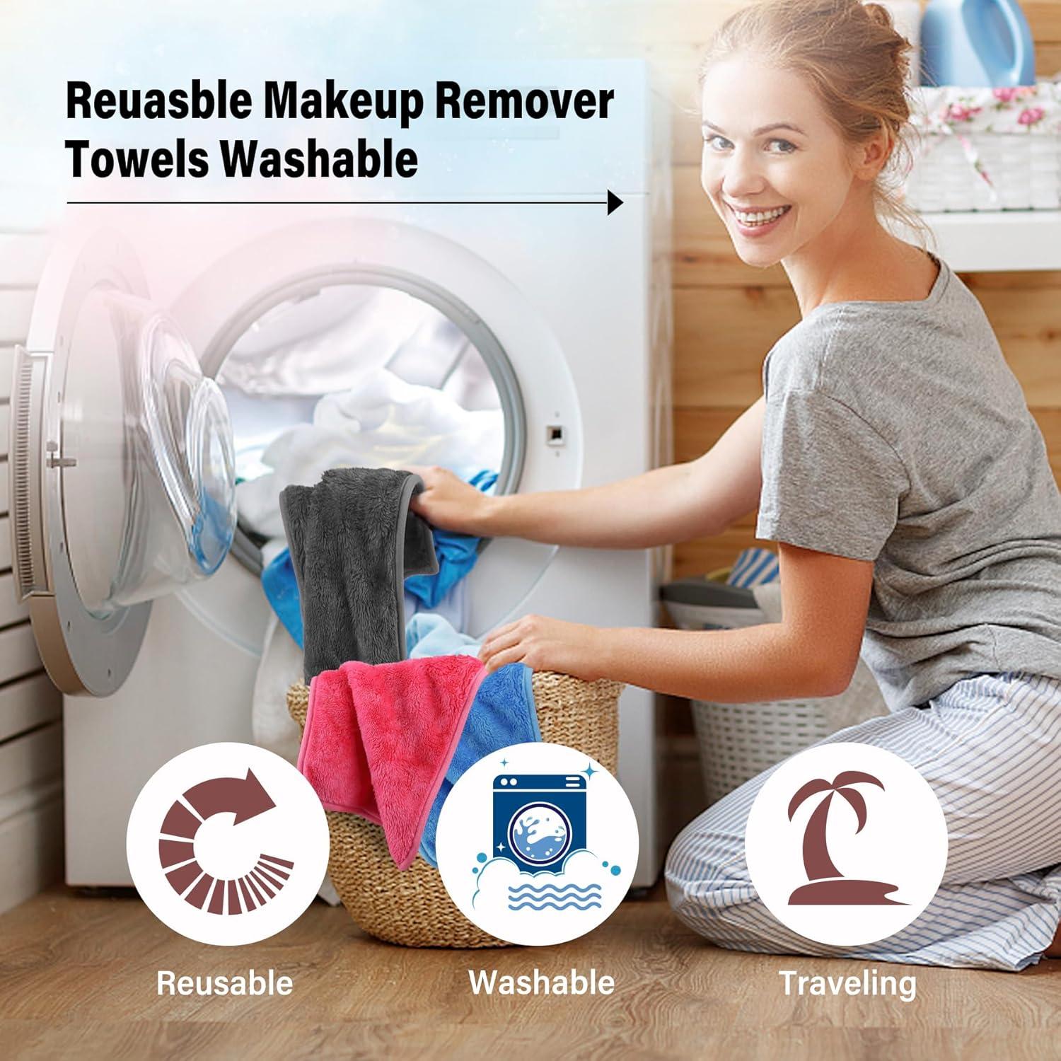 Paño Desmaquillante Reutilizable Natwag - 7 Toallas 19.8x35.6cm