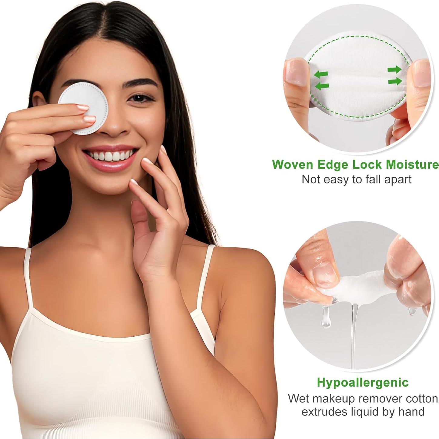 Rondas de Algodón 100% Illidi 150 Unidades Doble Textura