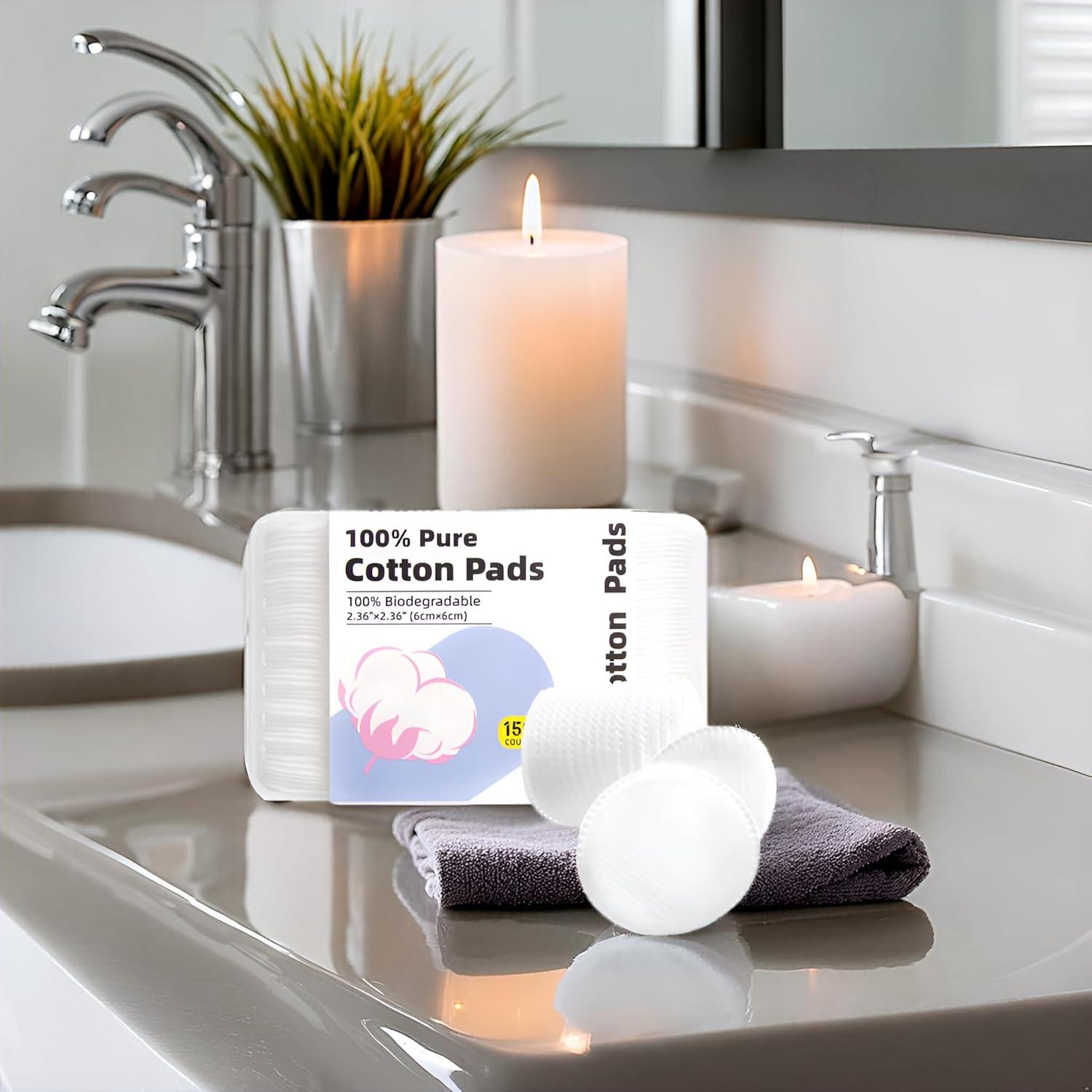 Rondas de Algodón 100% Illidi 150 Unidades Doble Textura