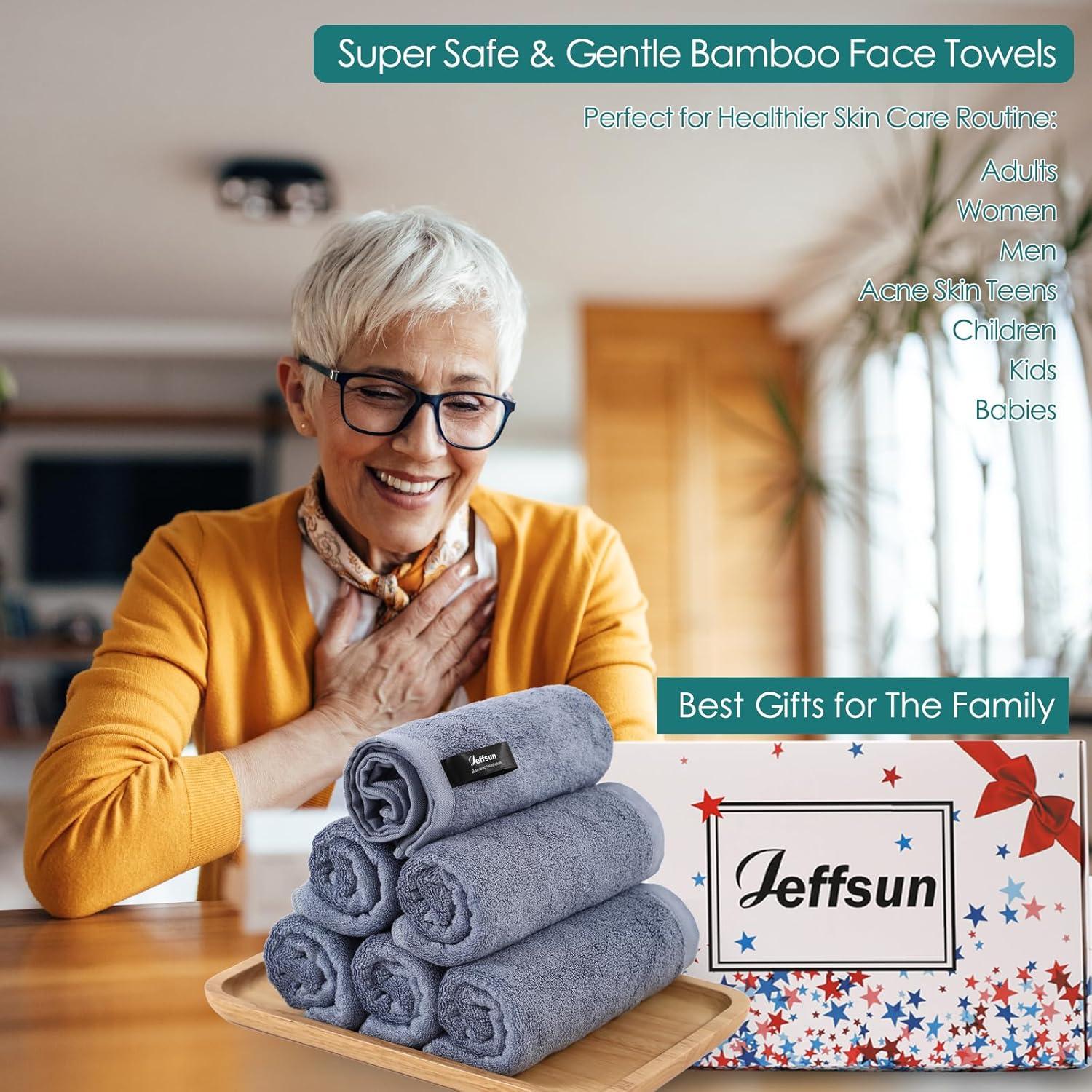 Toallas Desmaquillantes Reutilizables Jeffsun 33x33 cm Azul Pizarra