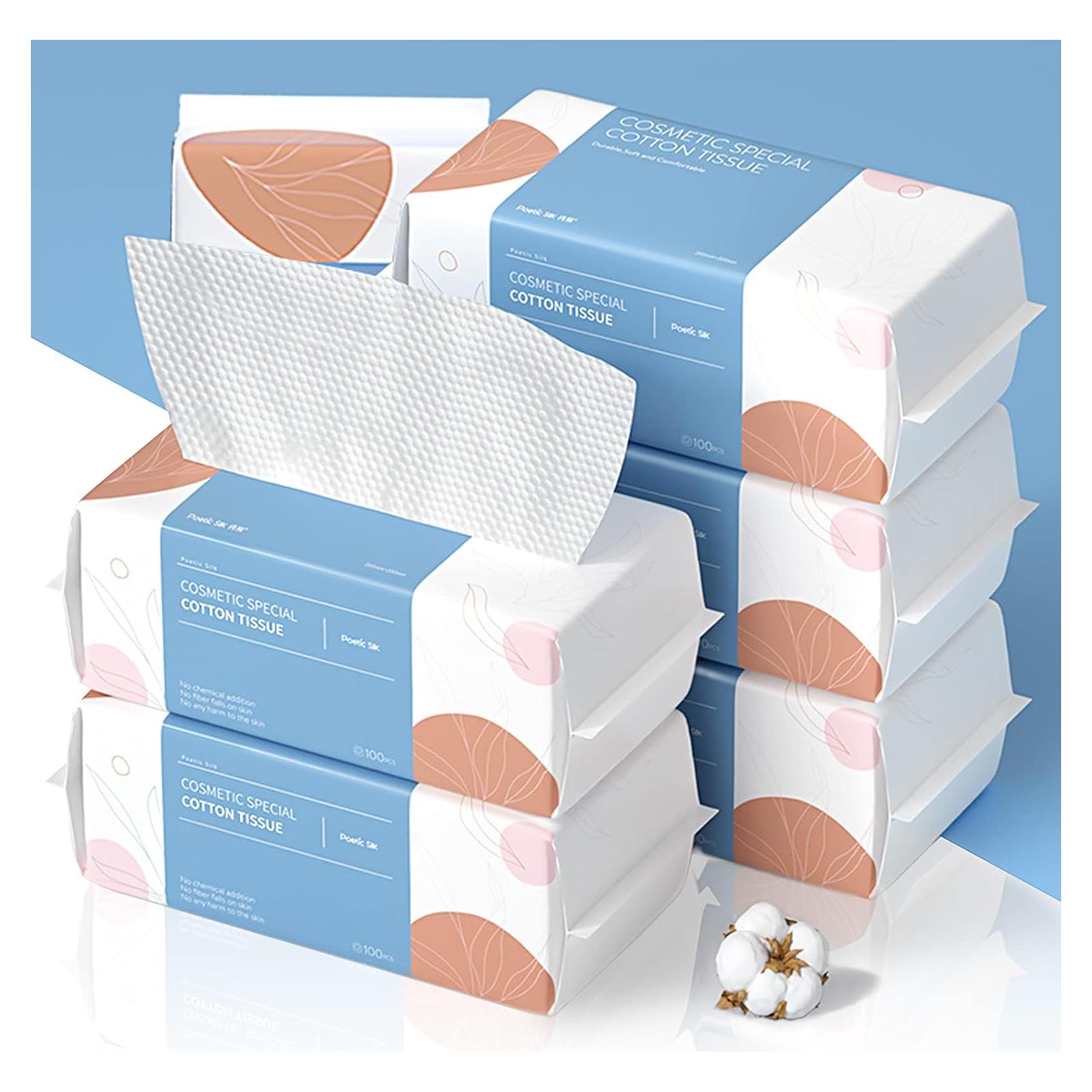 Toallitas Secas PoeticEHome 100% Algodón 600 Unidades