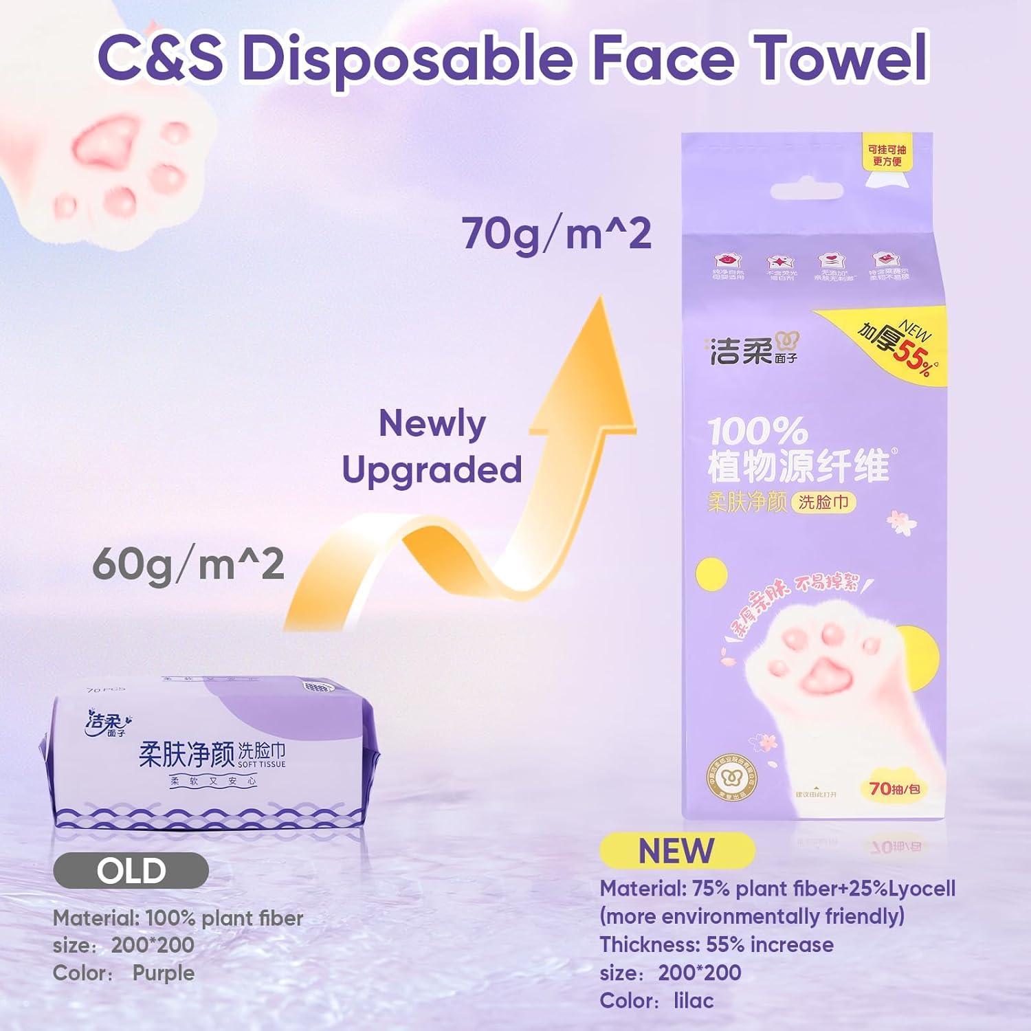 Toallas Desechables C&S 70 Unidades Biodegradables Lyocell