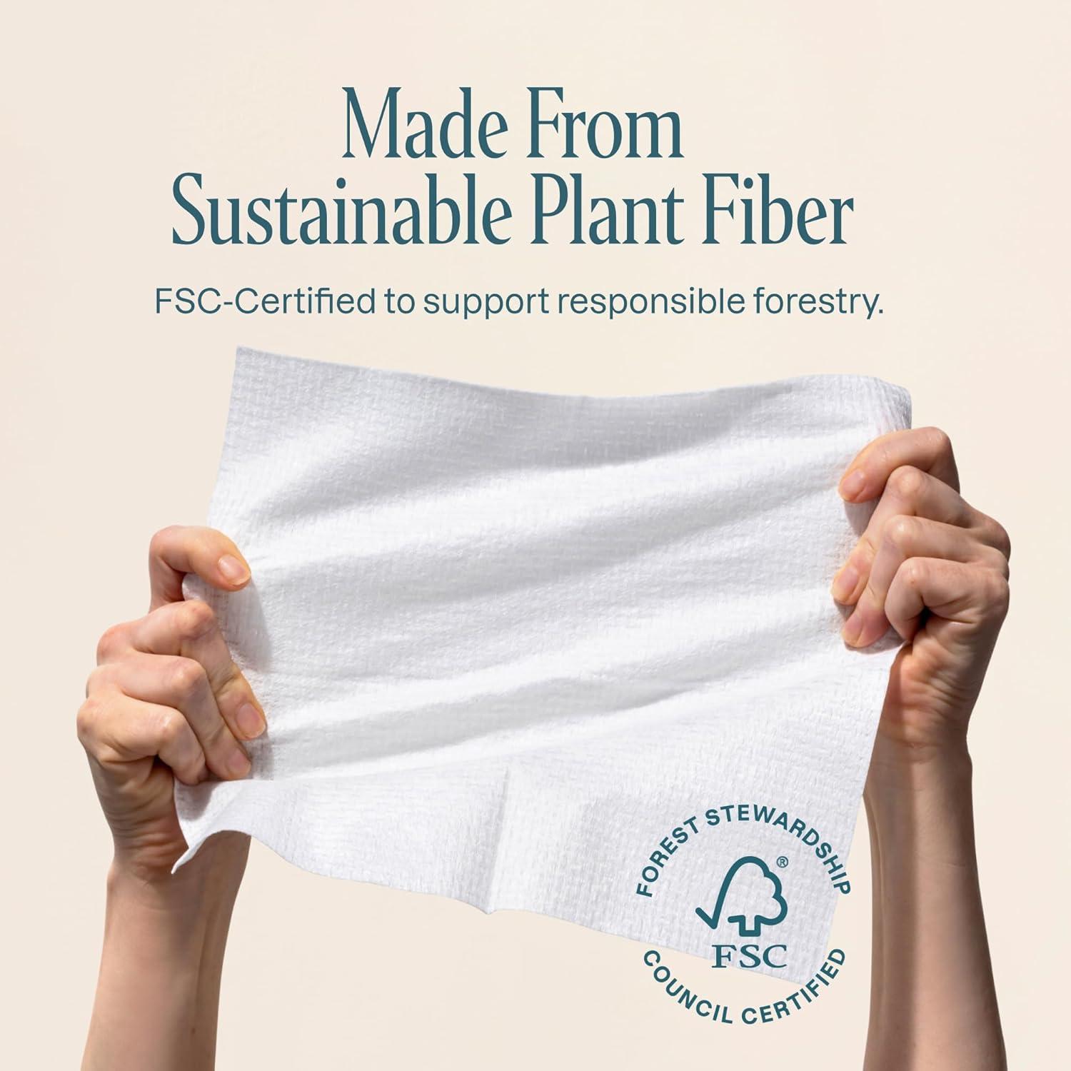 Toallas Faciales Desechables Cliganic XL - 50 Unidades Hipoalergénicas