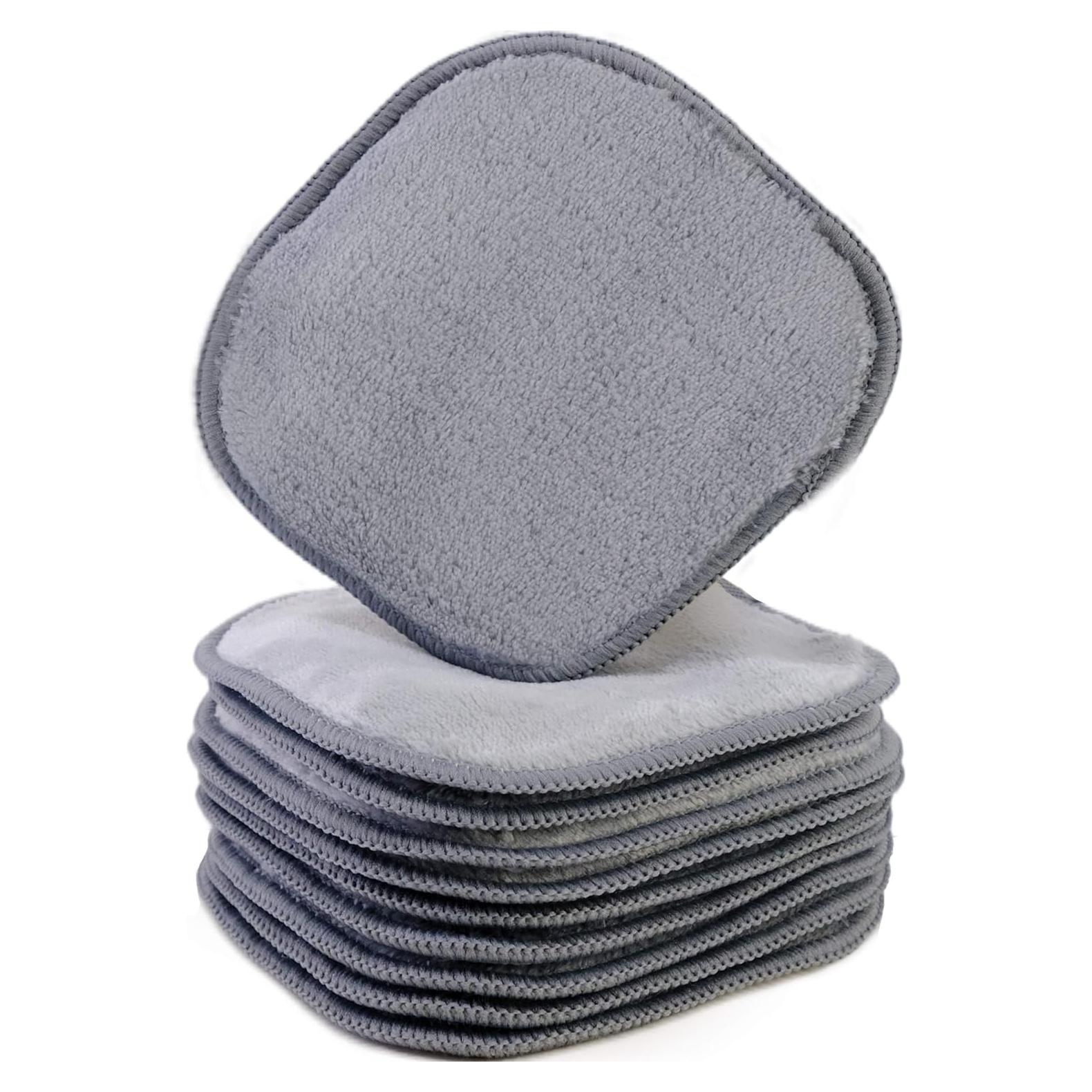 Paño Desmaquillante Microfibra Hipoalergénico Polyte 10 Unidades Gris