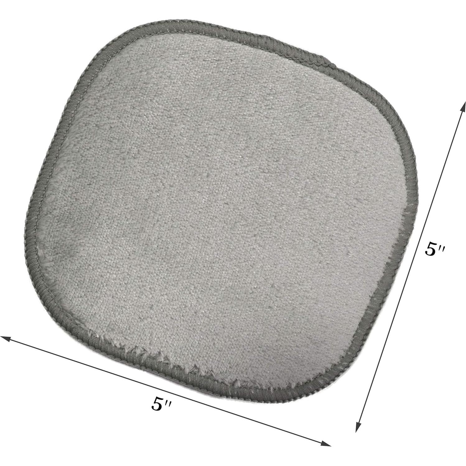 Paño Desmaquillante Microfibra Hipoalergénico Polyte 10 Unidades Gris