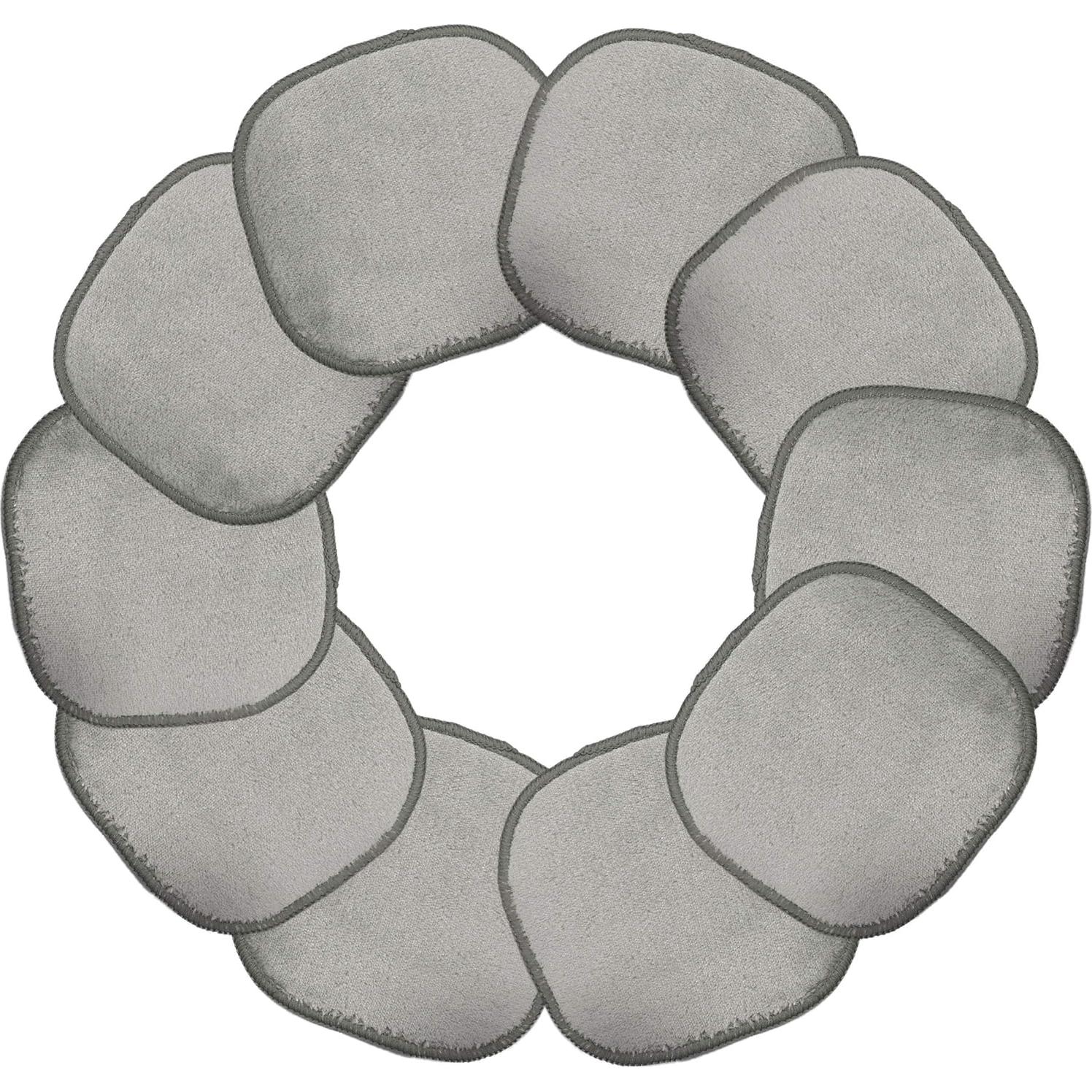 Paño Desmaquillante Microfibra Hipoalergénico Polyte 10 Unidades Gris