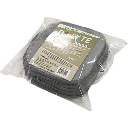 Paño Desmaquillante Microfibra Hipoalergénico Polyte 10 Unidades Gris