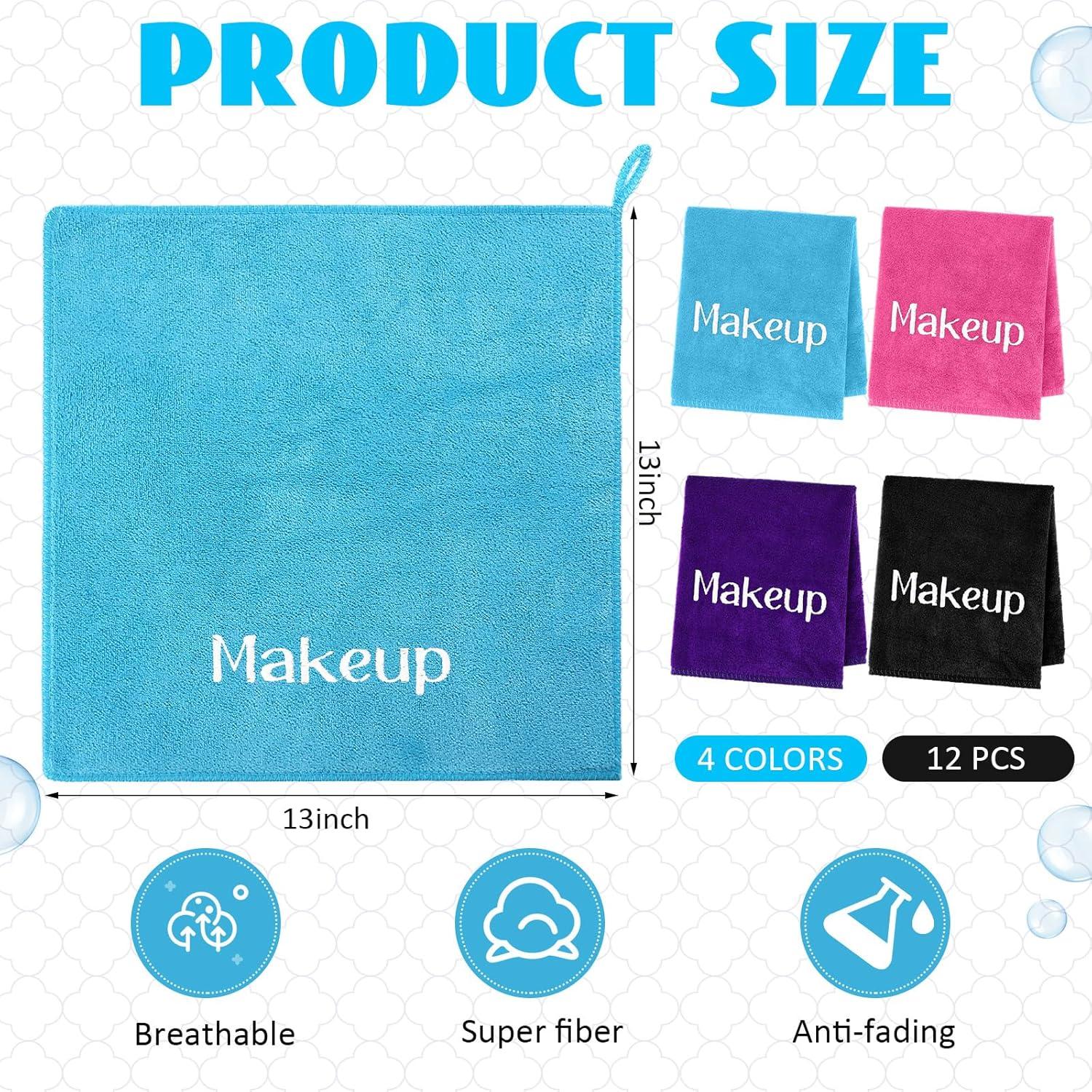 Paquete de 12 Toallas Desmaquillantes Reutilizables HunnmingRe 33x33cm