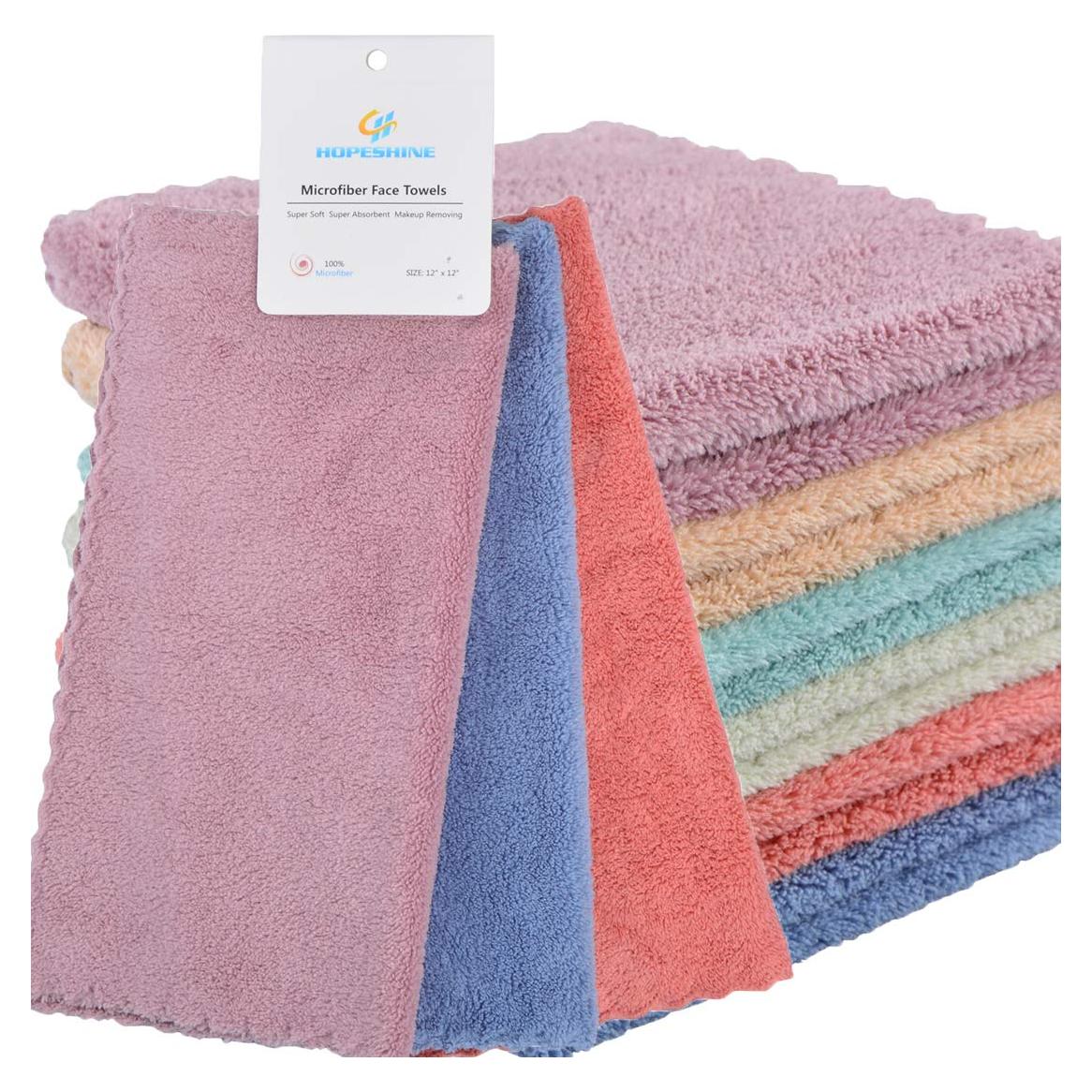 Toallitas Desmaquillantes HOPESHINE Microfibra 30x30 cm 6 Colores