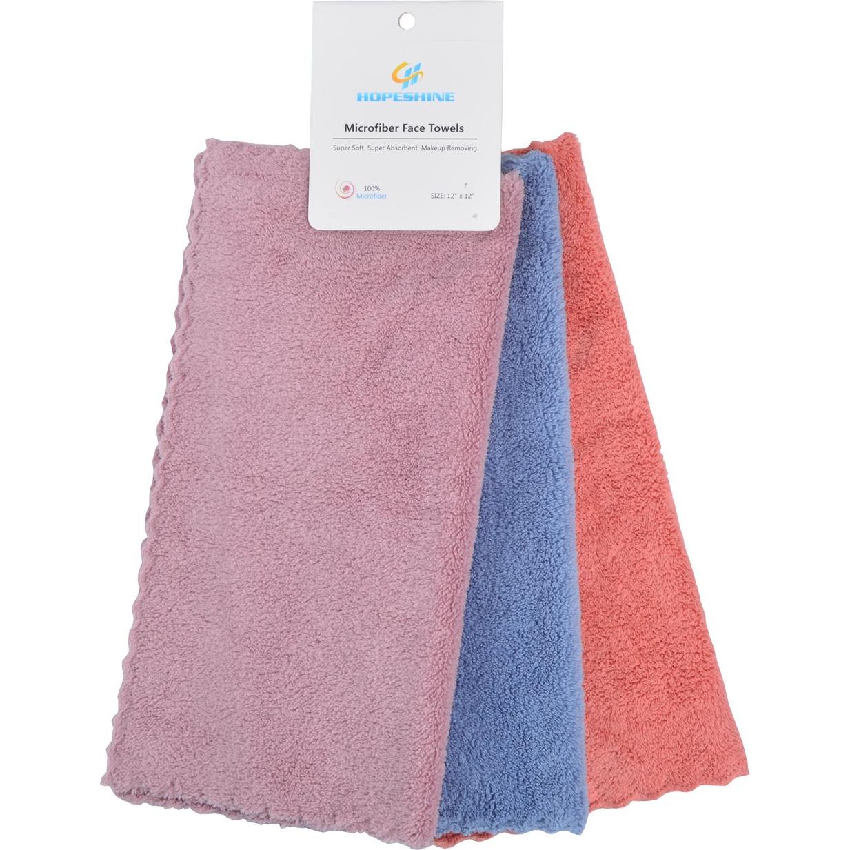 Toallitas Desmaquillantes HOPESHINE Microfibra 30x30 cm 6 Colores