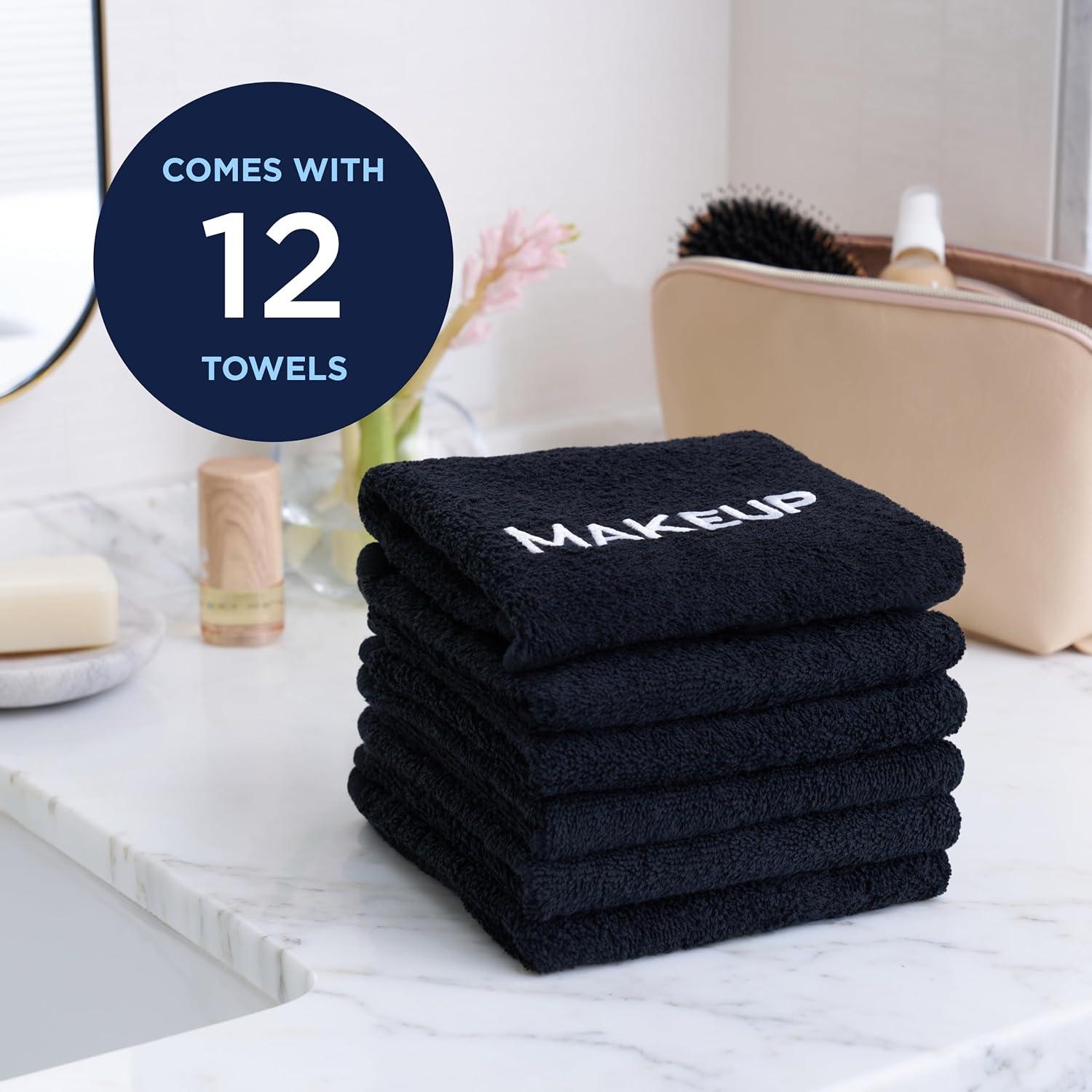 Toalla Desmaquillante Ben Kaufman - Algodón 33x33 cm - 12 Paquete