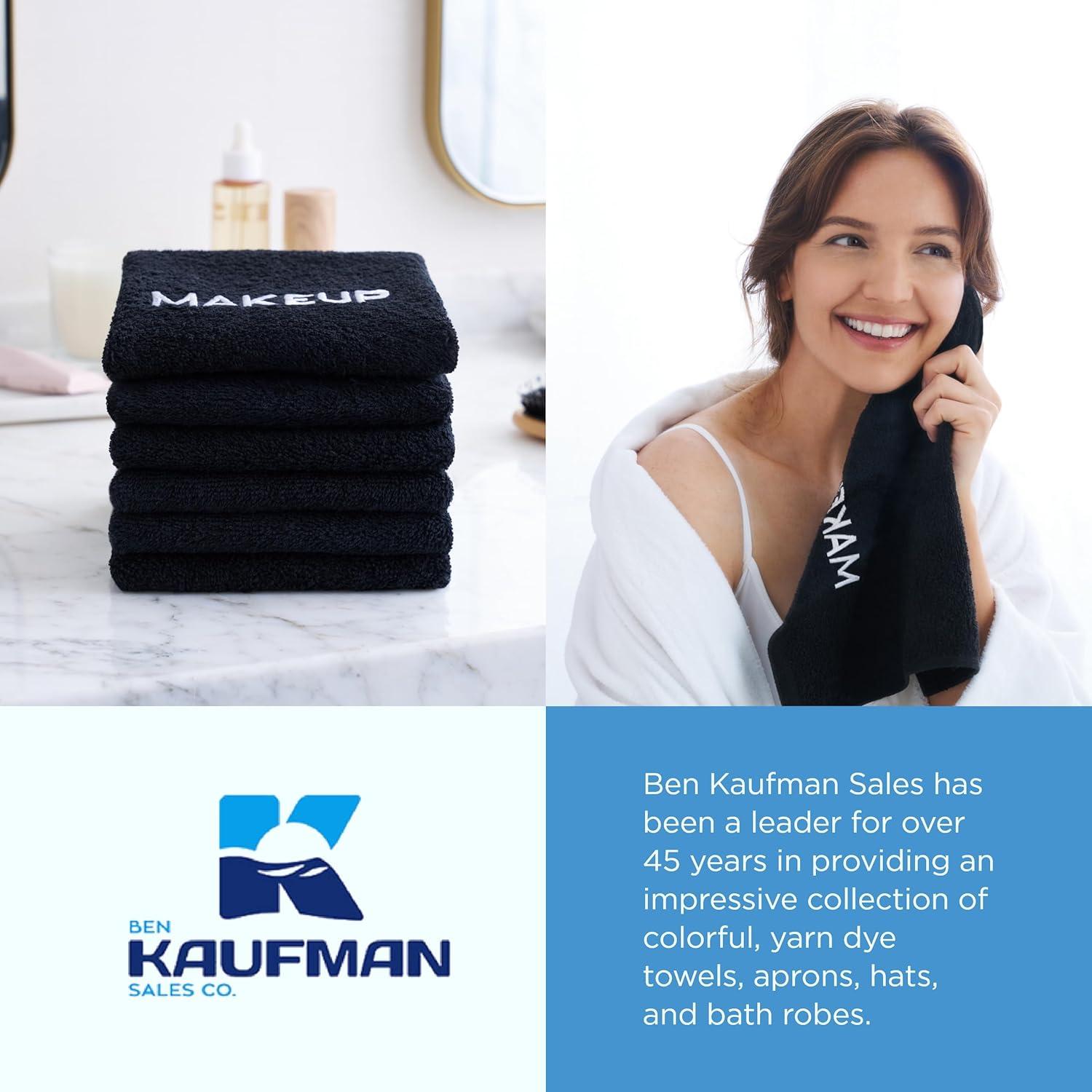 Toalla Desmaquillante Ben Kaufman - Algodón 33x33 cm - 12 Paquete