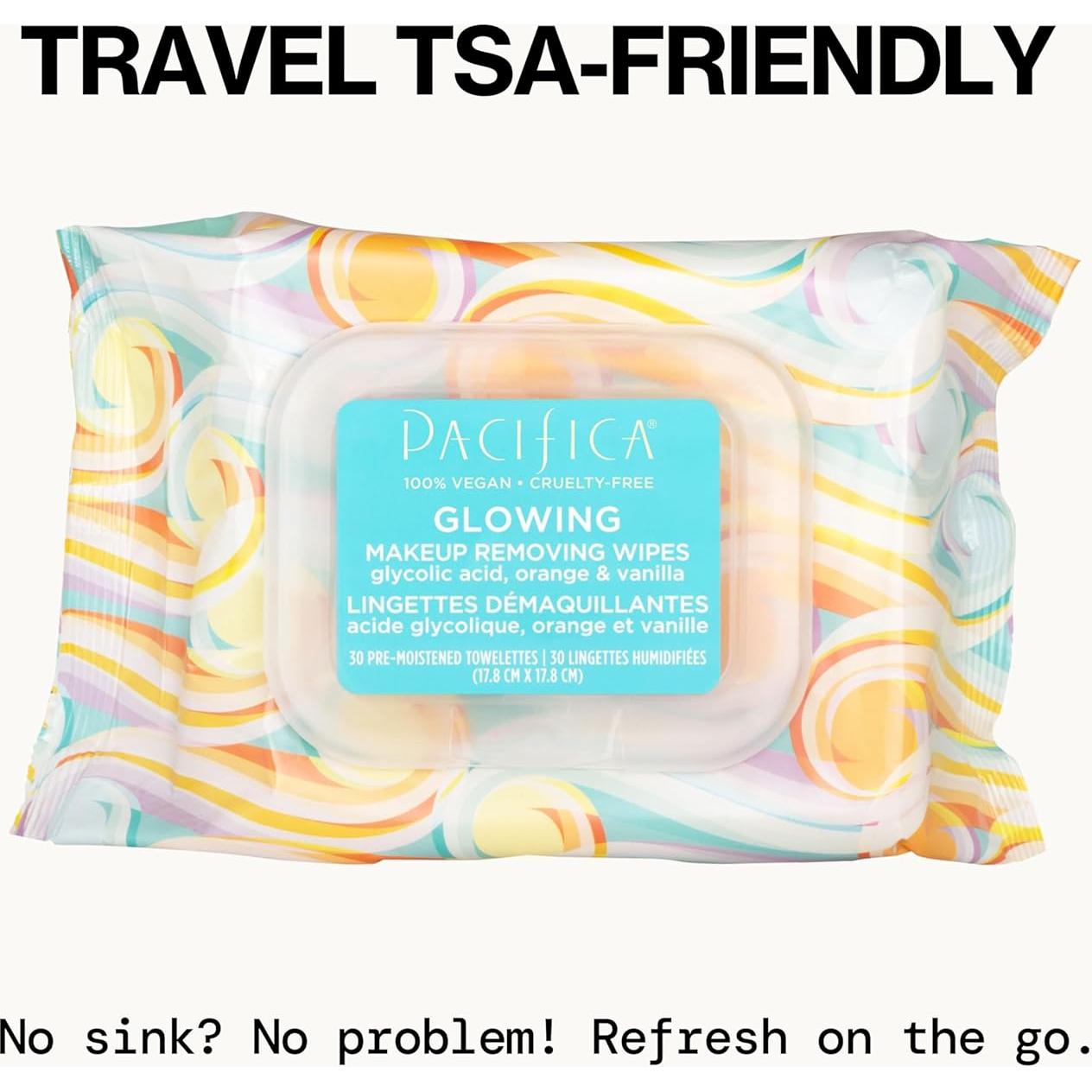 Toallitas Desmaquillantes Pacifica 30 Unidades - Exfoliantes Veganas