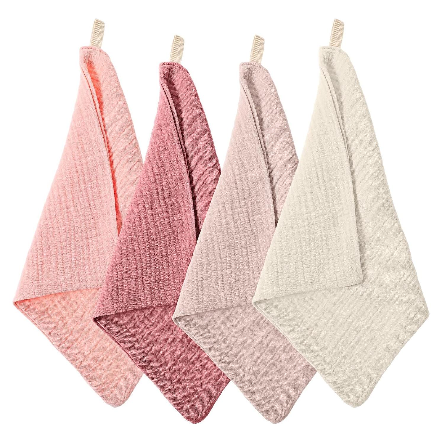 Paquete de 4 Toallas Faciales Reutilizables Qianyu 23x23 cm