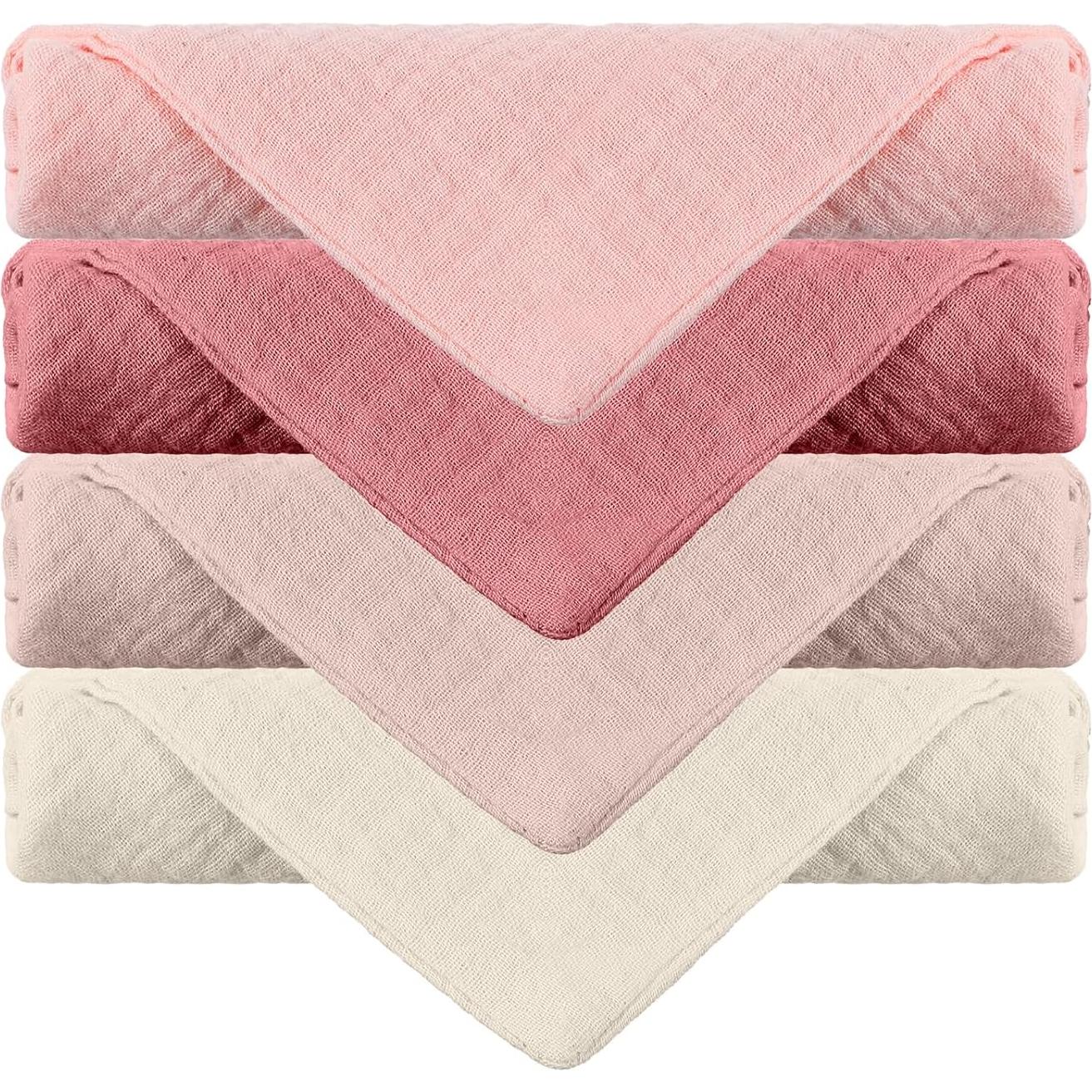 Paquete de 4 Toallas Faciales Reutilizables Qianyu 23x23 cm