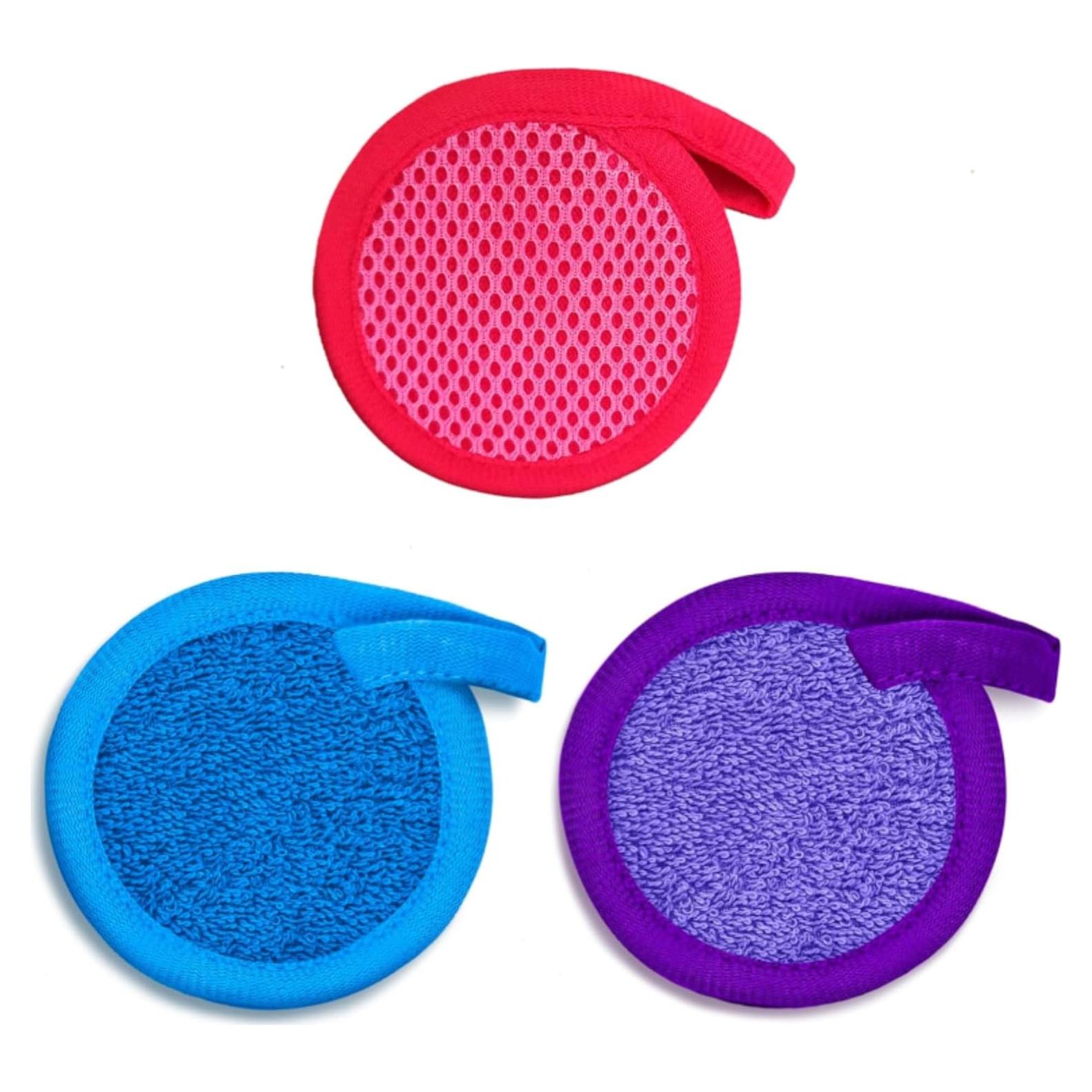 Paño Desmaquillante Exfoliante BURIUS - 3 Pcs Microfibra 8.1 cm