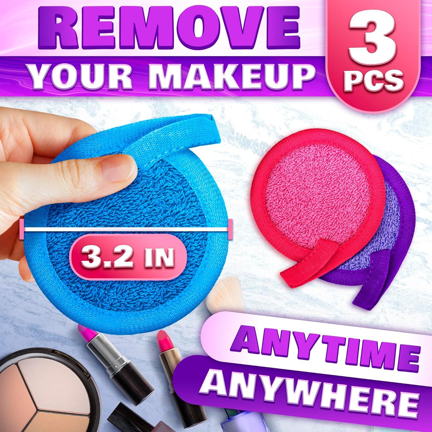 Paño Desmaquillante Exfoliante BURIUS - 3 Pcs Microfibra 8.1 cm