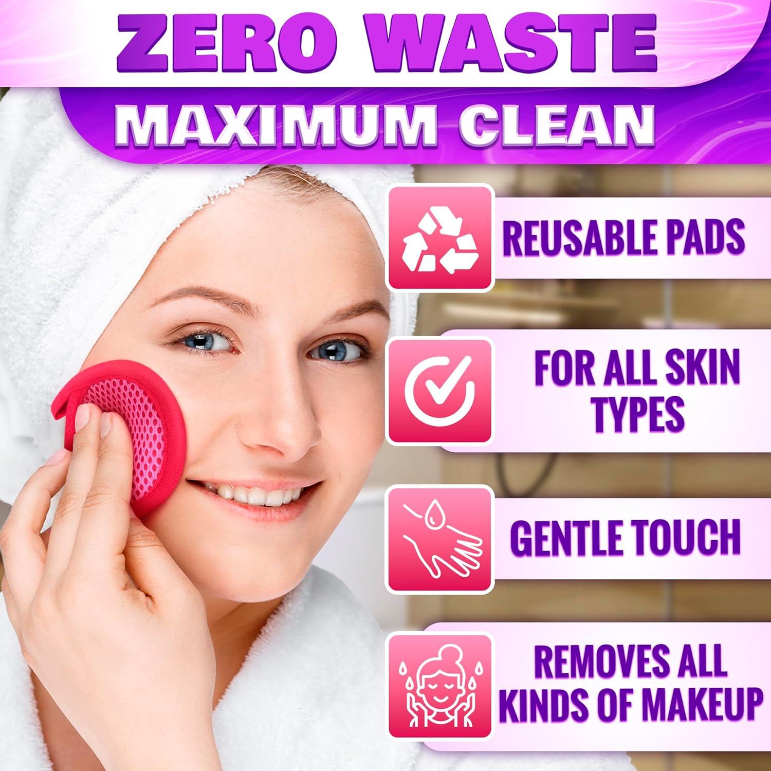 Paño Desmaquillante Exfoliante BURIUS - 3 Pcs Microfibra 8.1 cm