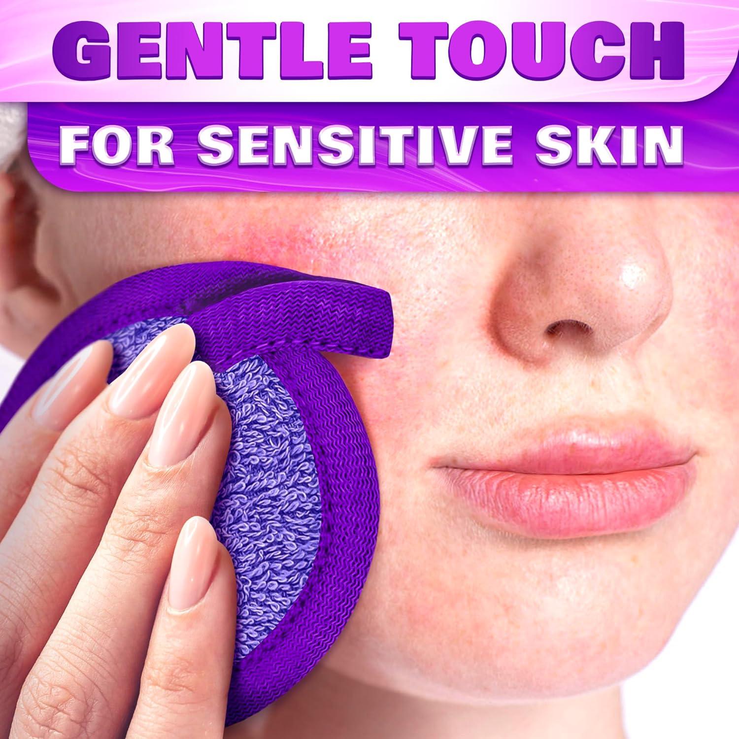 Paño Desmaquillante Exfoliante BURIUS - 3 Pcs Microfibra 8.1 cm