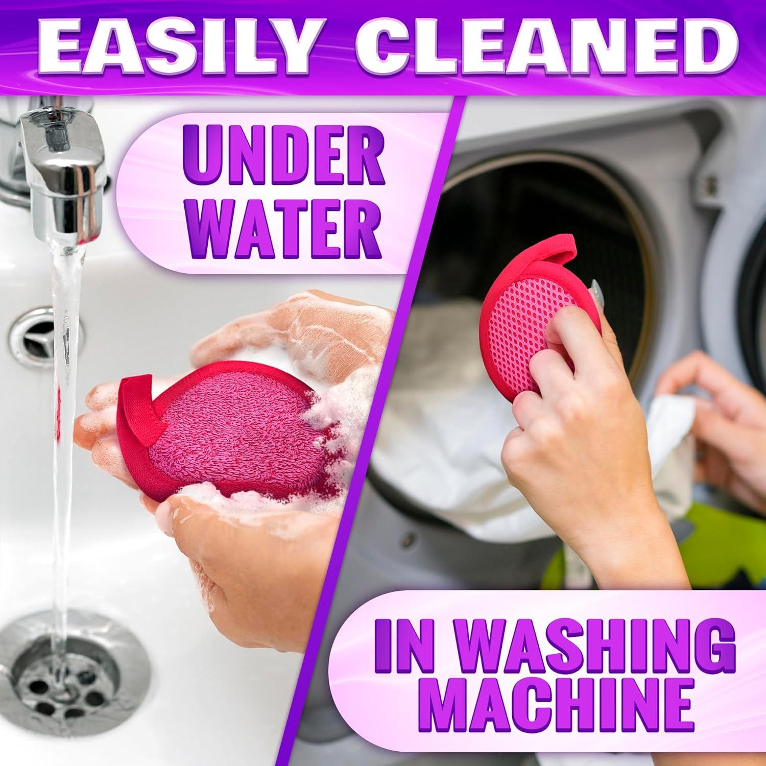 Paño Desmaquillante Exfoliante BURIUS - 3 Pcs Microfibra 8.1 cm