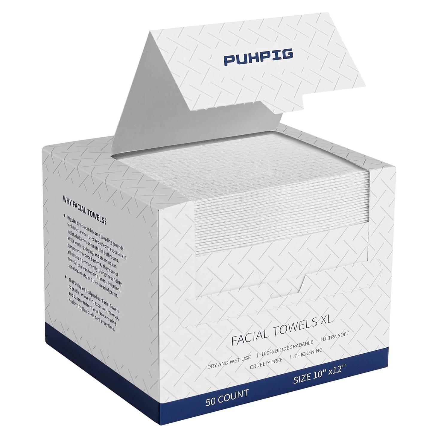 Toallas desechables para cara 100% biobasadas Hengjia 50 Ct