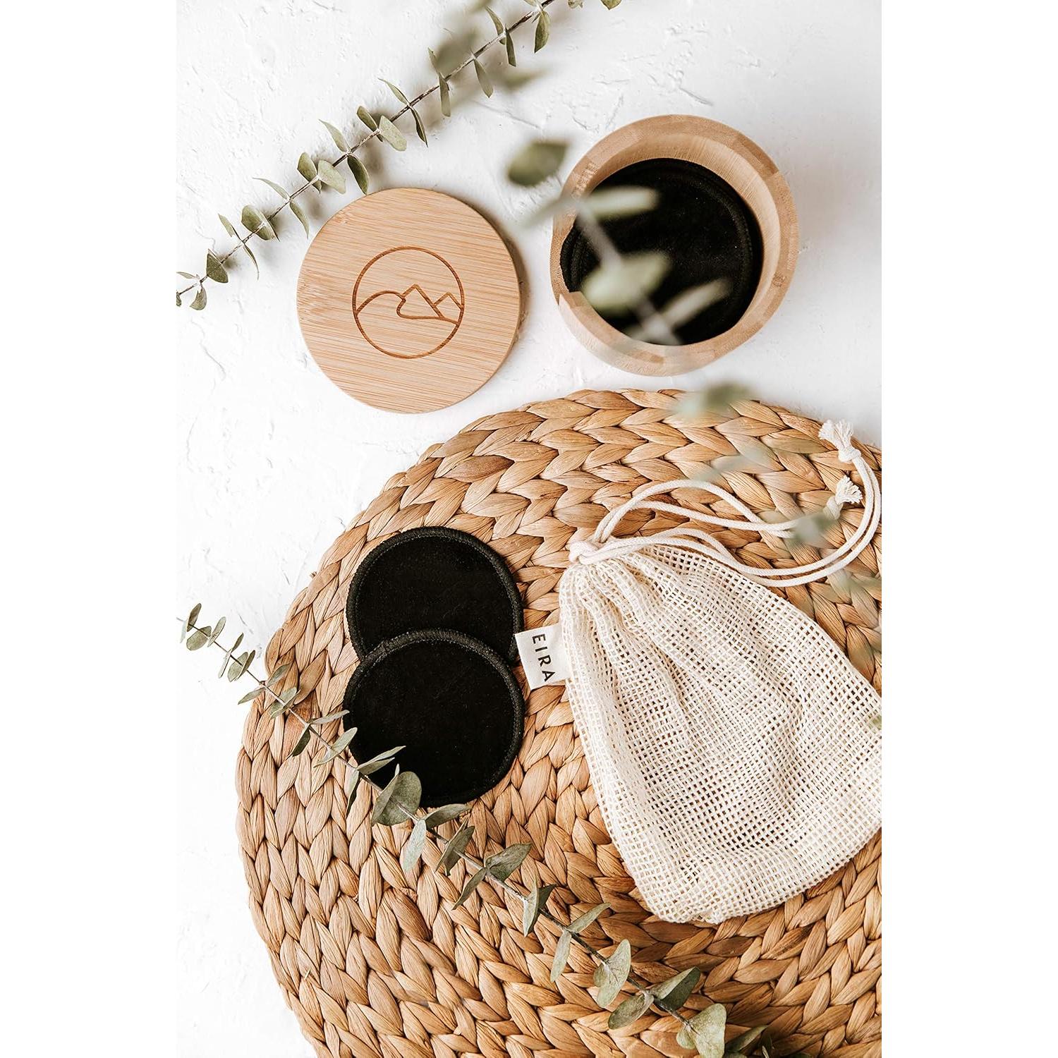 Discos Desmaquillantes Reutilizables EIRA - Algodón y Bambú